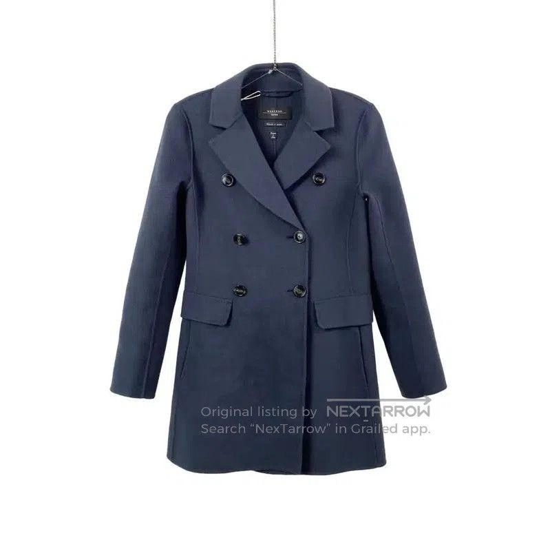 Max Mara MaxMara Women's Blue Overcoat . Size XXS / US 00 / IT 34 - 1 Thumbnail