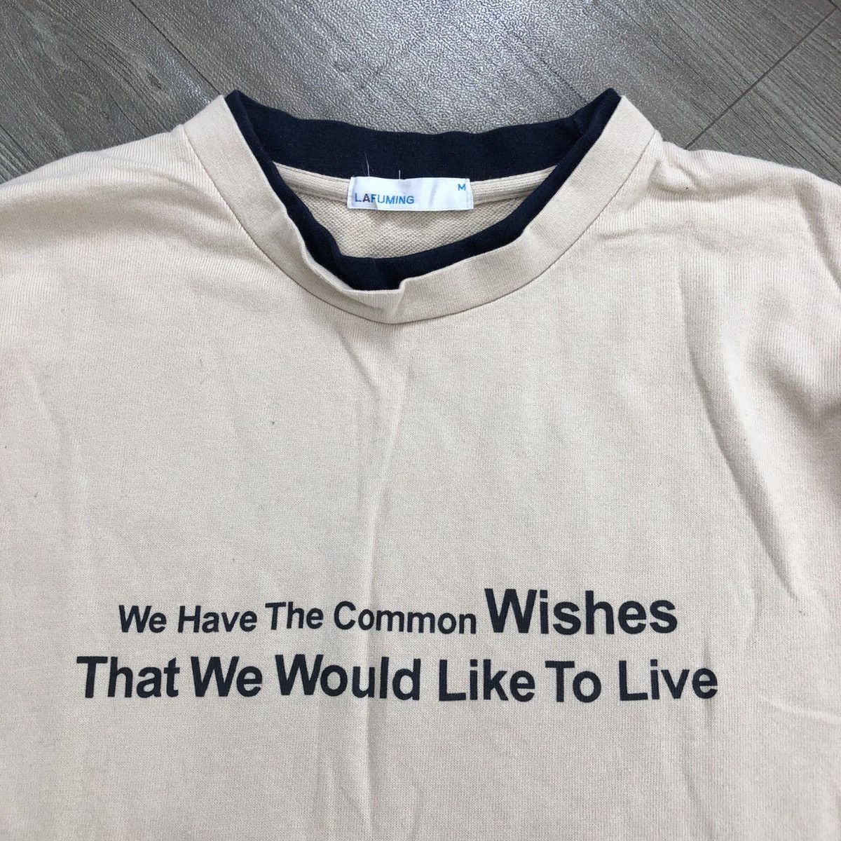 If Six Was Nine × Japanese Brand × Le Grande Bleu (L.G.B.) 2000s Lafuming Double Layers Poem City Light Long Sleeve Size US M / EU 48-50 / 2 - 10 Thumbnail