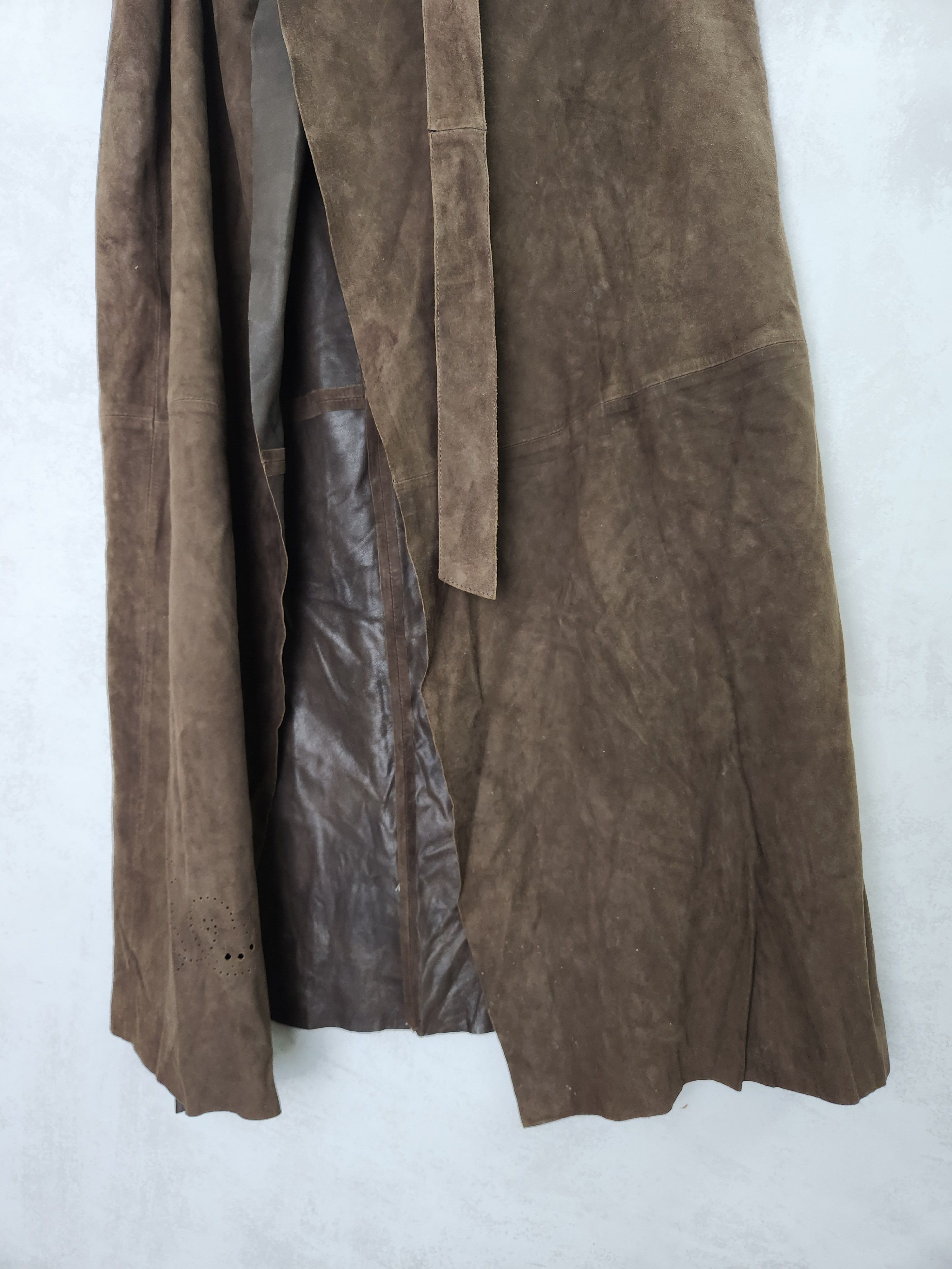 Kenzo Kenzo Jungle brown goat leather set skirt blazer vest Size M / US 6-8 / IT 42-44 - 16 Thumbnail