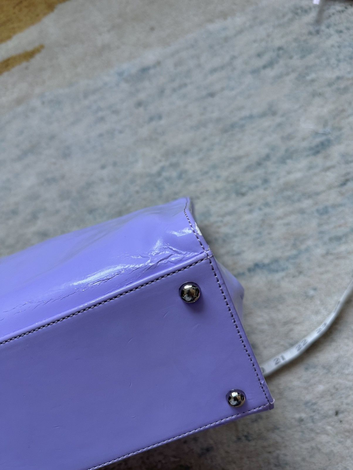 Courreges Rare Vintage Courreges Acrylic Clear Top Handle Purse Logo Size ONE SIZE - 2 Thumbnail