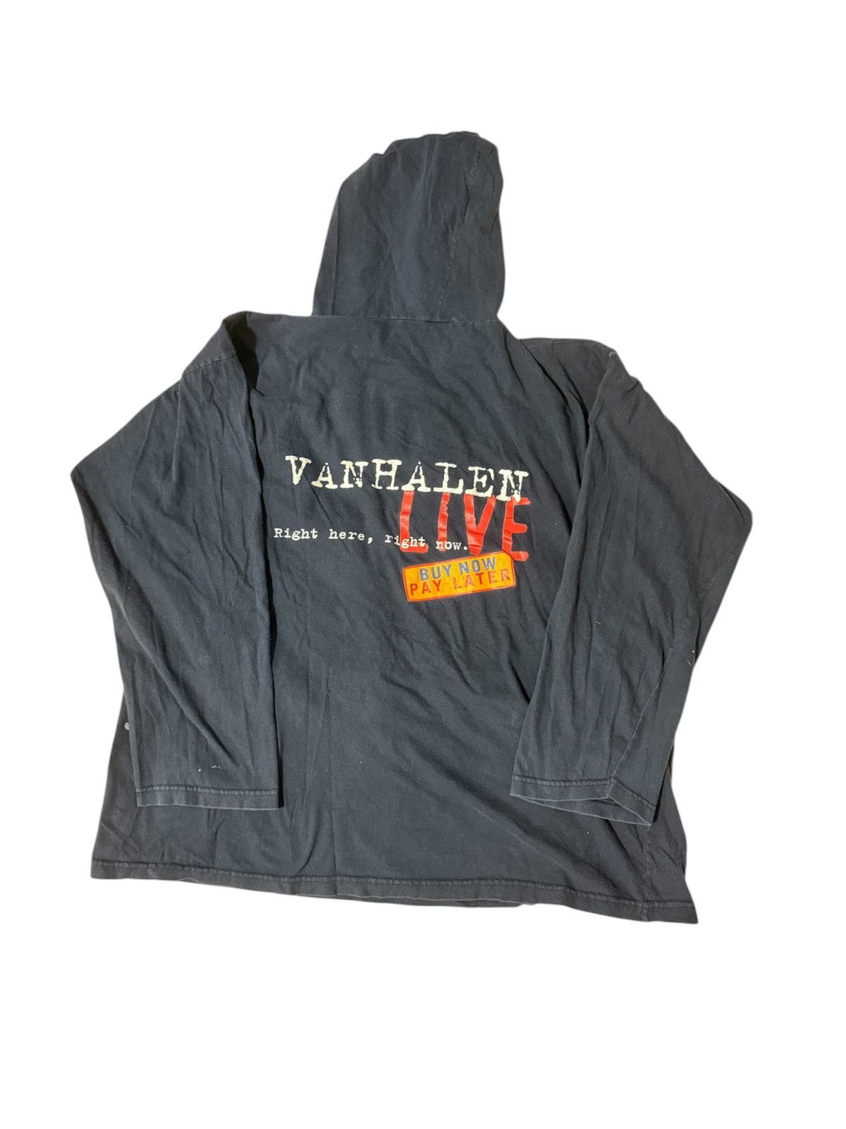 Band Tees × Vintage Vintage 90s Van Halen Right Here, Right Now. L/S Shirt Size US XXL / EU 58 / 5 - 1 Thumbnail