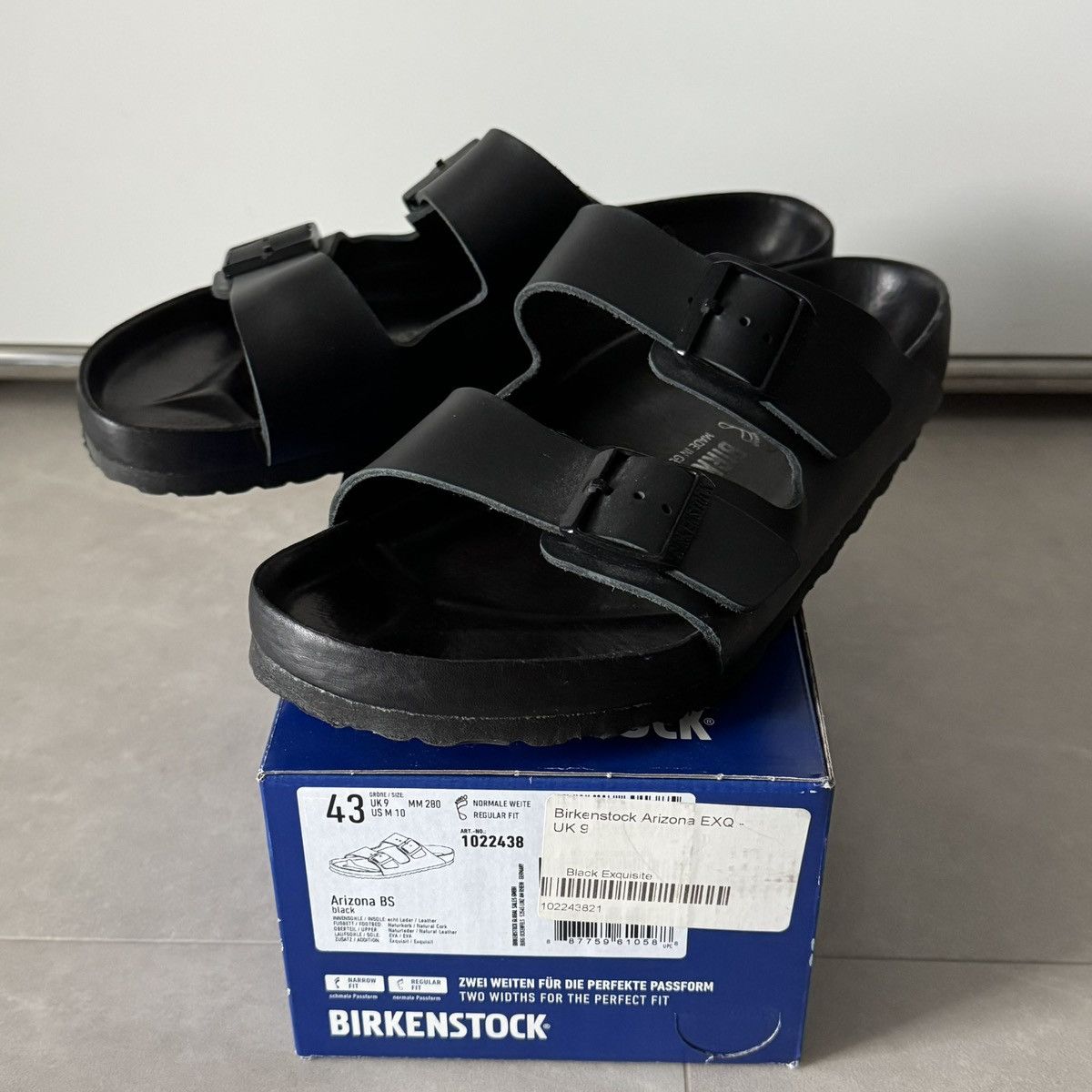 Birkenstock Birkenstock Arizona Exqusite Black EU43 Size US 10 / EU 43 - 1 Thumbnail