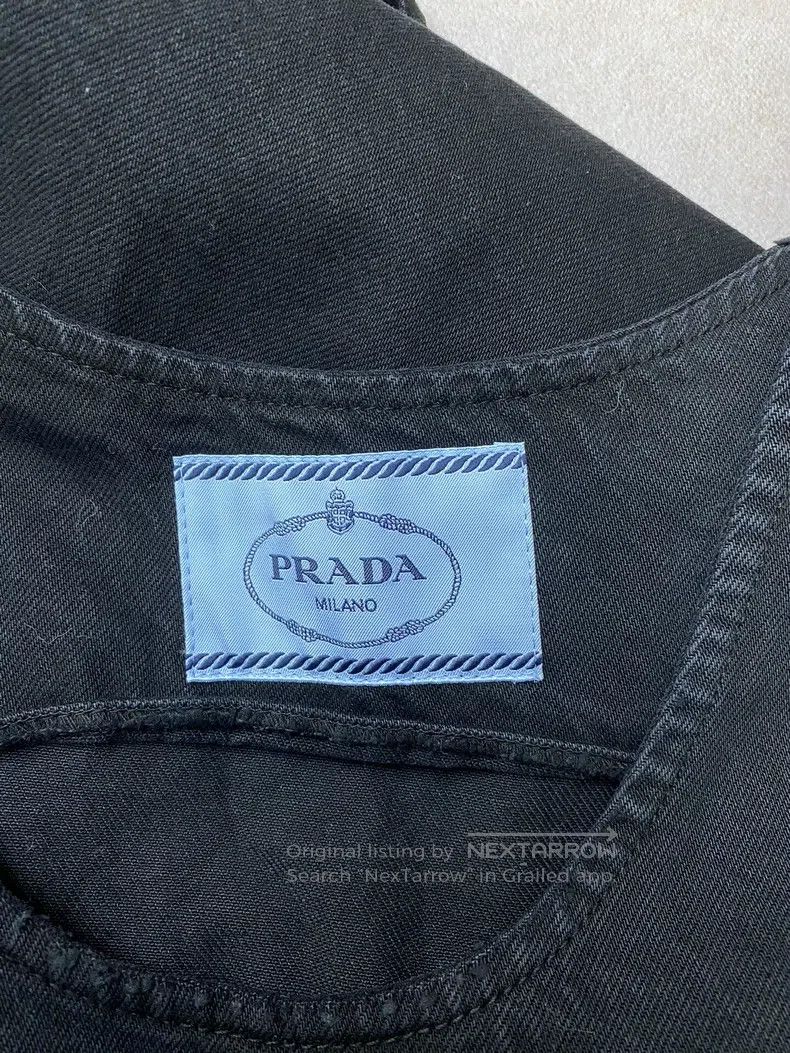Prada Prada Black-gray sleeveless dress Size XS / US 0-2 / IT 36-38 - 4 Thumbnail