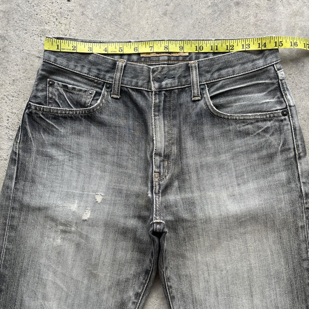 Japanese Brand × Jean × Vintage Vintage Japan Distressed Black Faded Jeans Pants Denim W30 Size US 30 / EU 46 - 5 Thumbnail