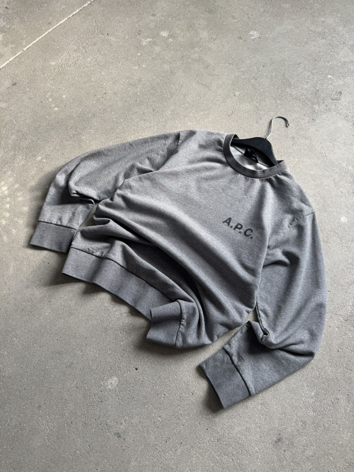 A.P.C. Vintage A.P.C Sweatshirt Grey Size US S / EU 44-46 / 1 - 1 Thumbnail