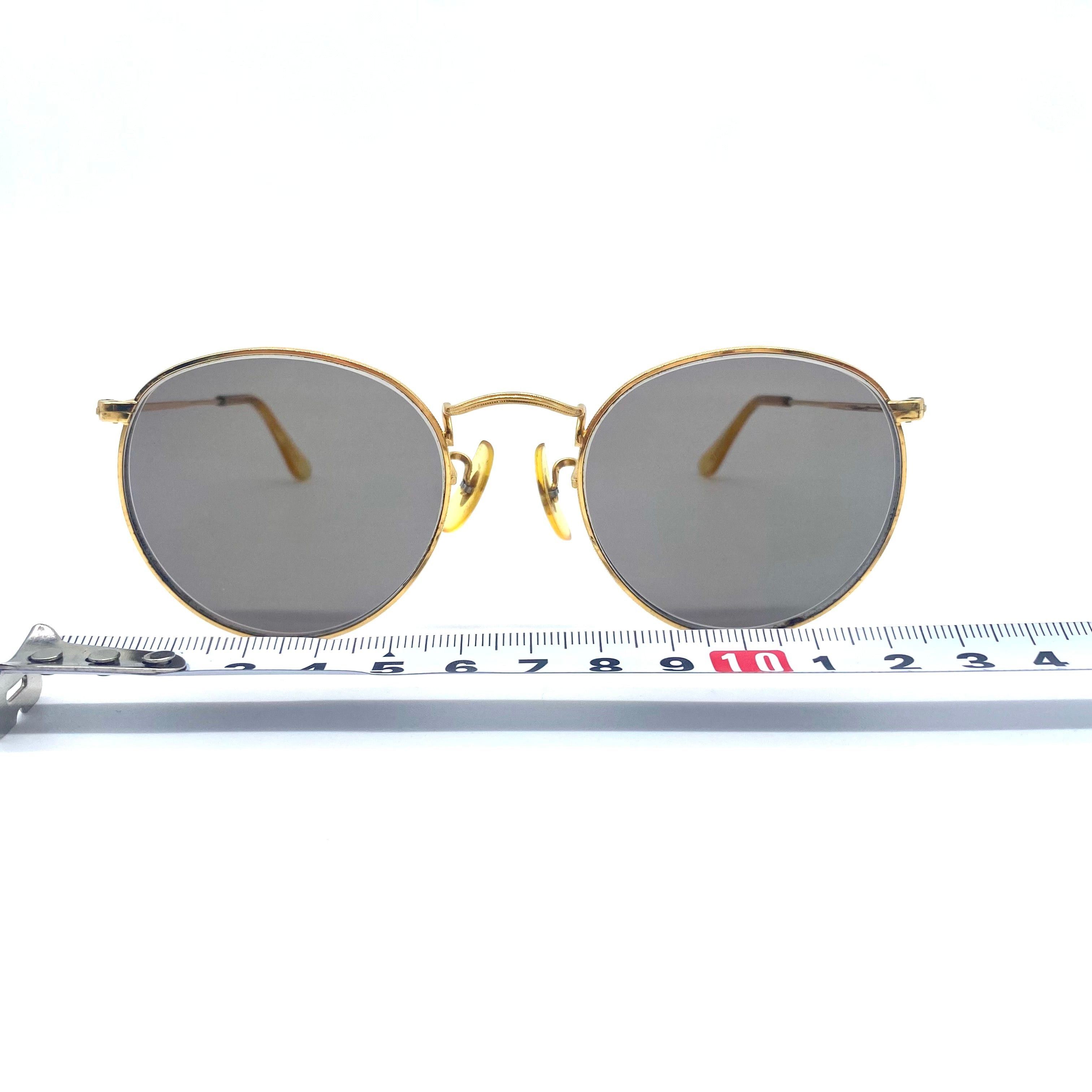 RayBan Vintage RayBan Prescription Glasses Sunglasses Round Gold Size ONE SIZE - 9 Thumbnail