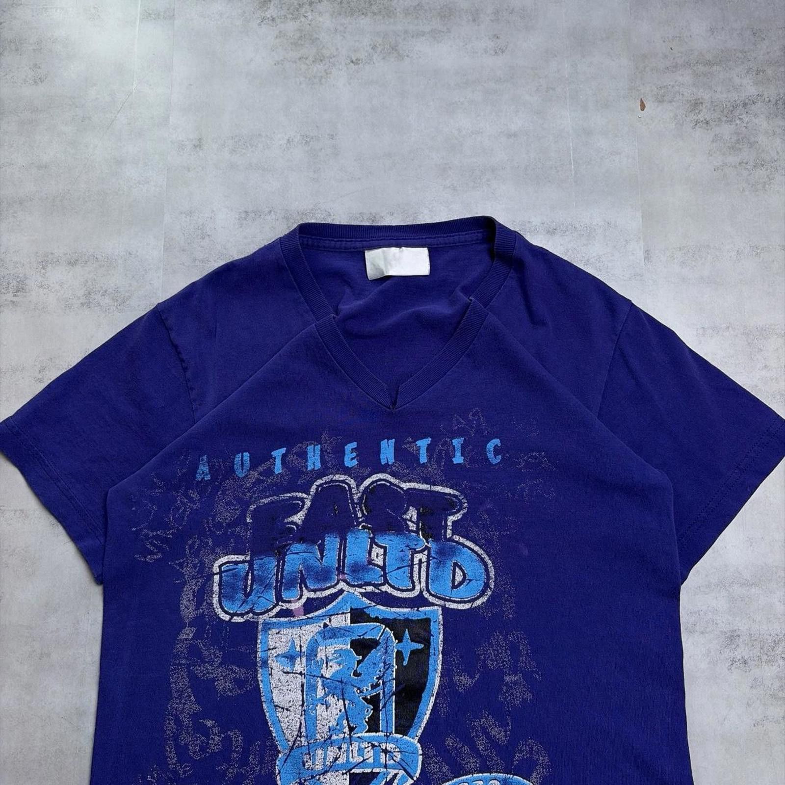 Other Y2K Purple East Unltd Grunge Skater Gothic V-Neck T-Shirt Size L / US 10 / IT 46 - 3 Thumbnail