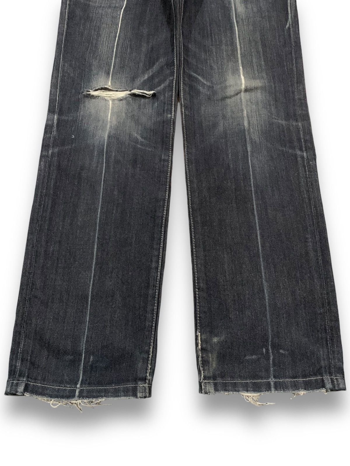 JOSEPH HOMME Vintage Joseph Homme Japan Dark Blue Washed Distressed Jeans Size US 30 / EU 46 - 5 Thumbnail