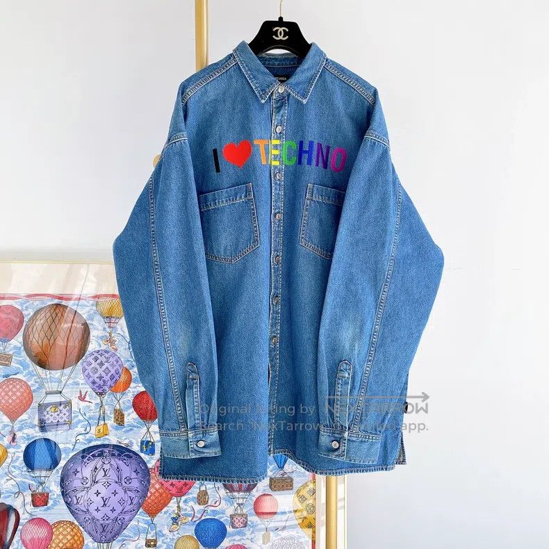 Balenciaga Balenciaga size 39 Blue Denim Jacket Size US S / EU 44-46 / 1 - 1 Thumbnail