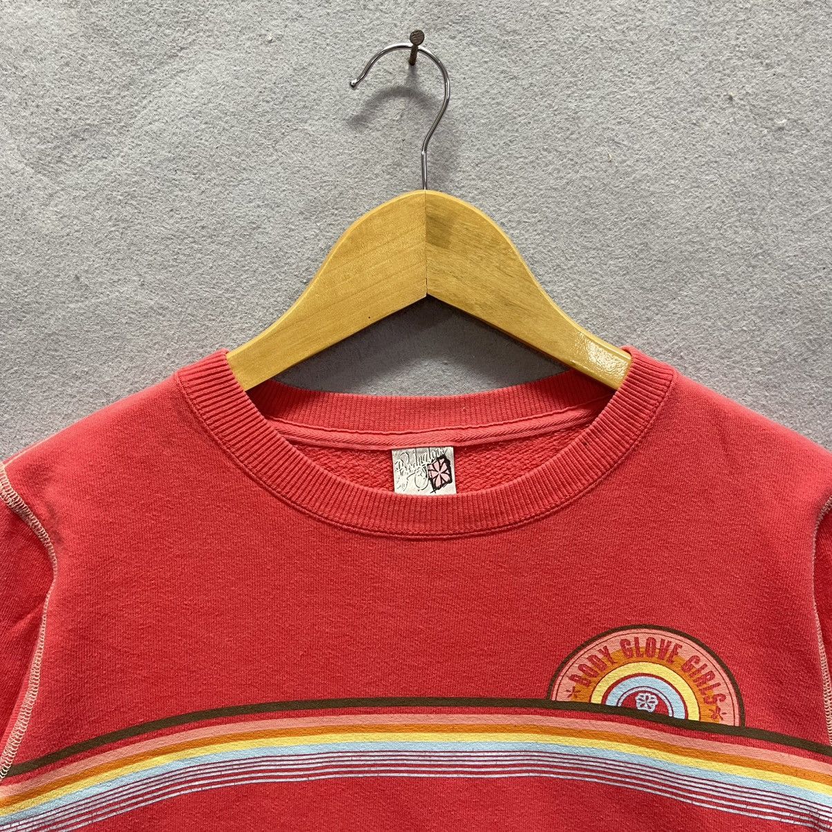 Body Glove Vintage Body Glove Rainbow Stripe Crewneck Sweatshirt Size L / US 10 / IT 46 - 2 Thumbnail
