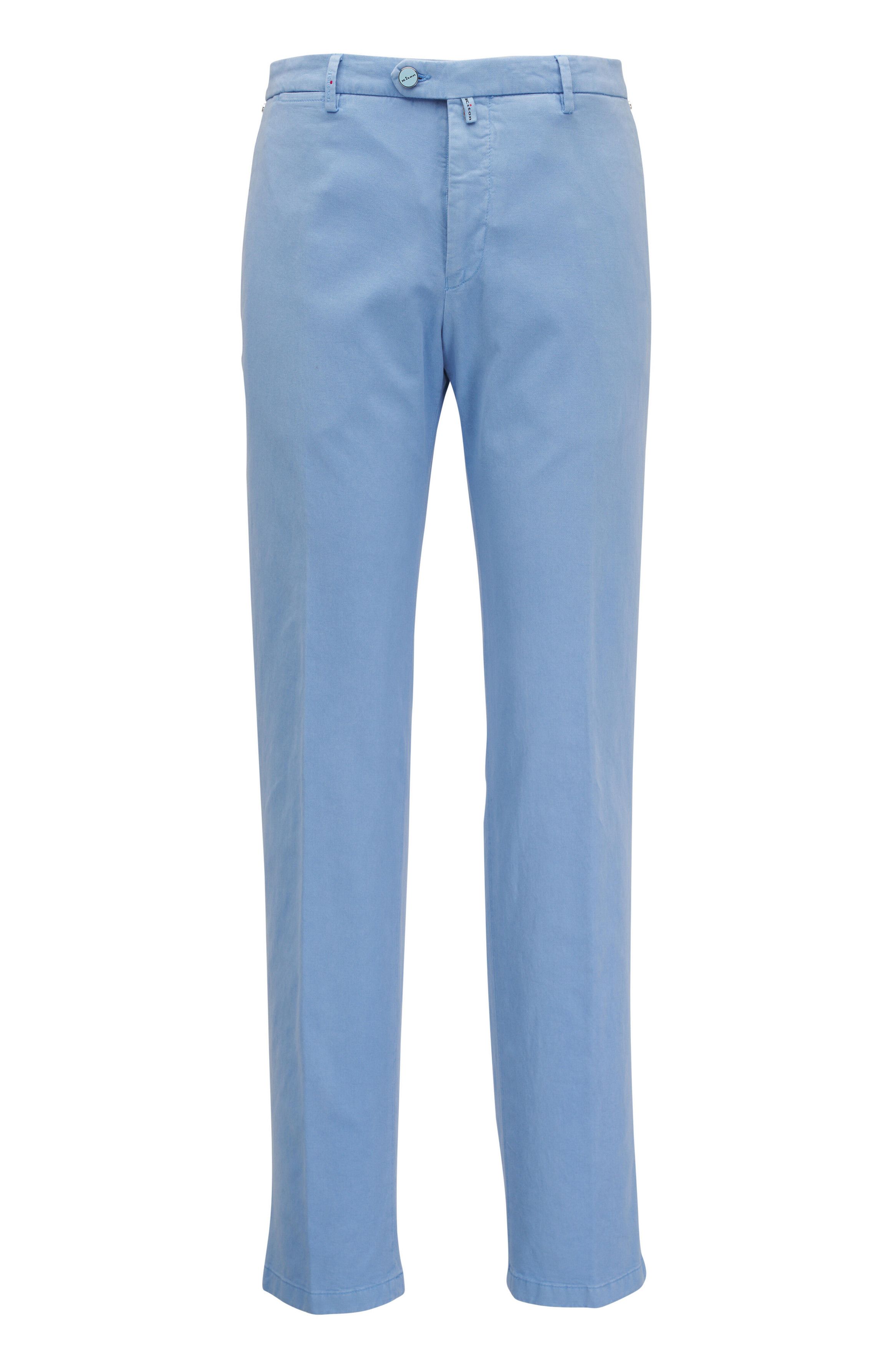 Kiton o1mtch0225 Chino in Light Blue Size US 40 / EU 56 - 1 Thumbnail