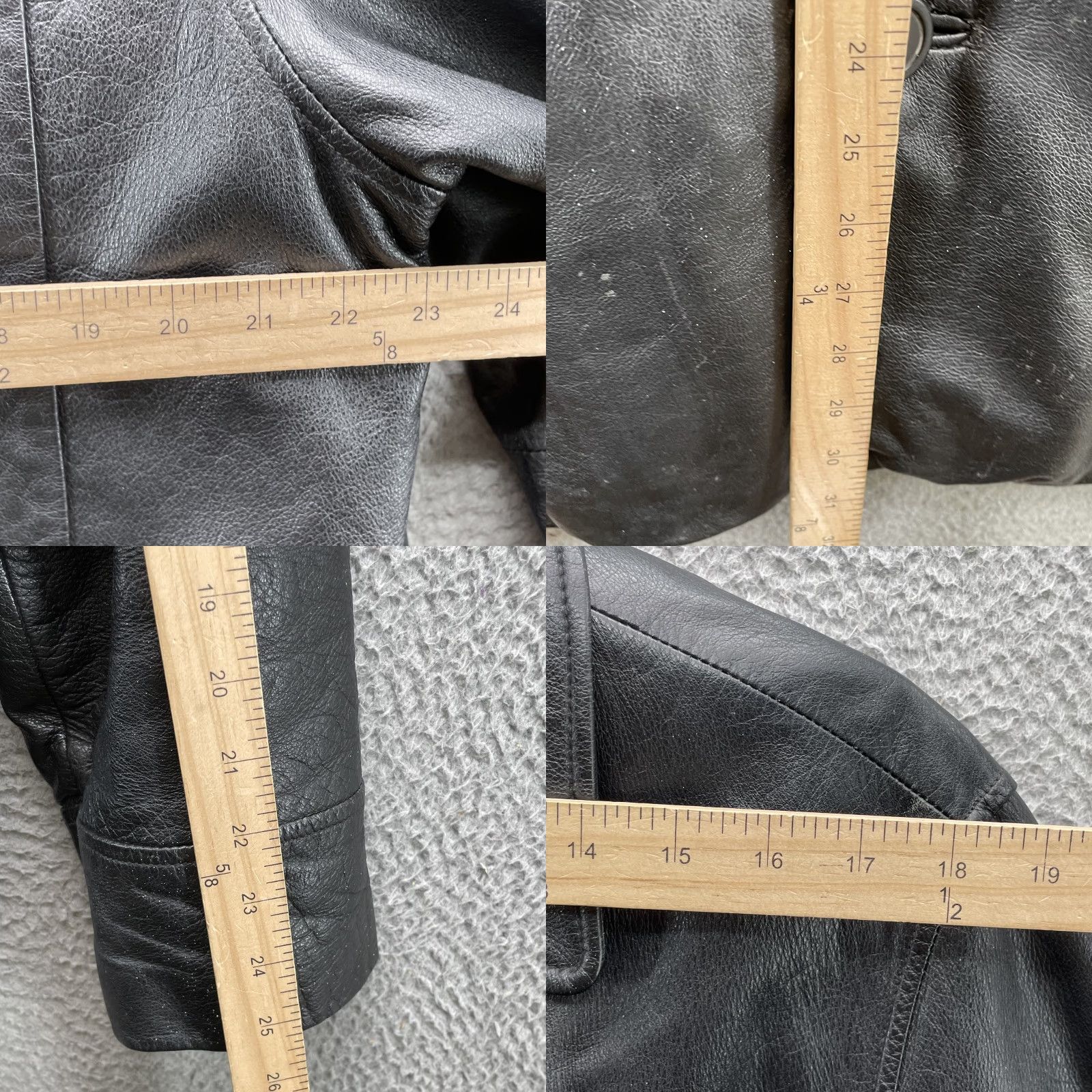 Vintage Wilsons Leather Jacket Mens XL 100% Leather Thinsulate Moto 90s Western Blazer Biker Winter Black XL Mens Size US XL / EU 56 / 4 - 8 Thumbnail
