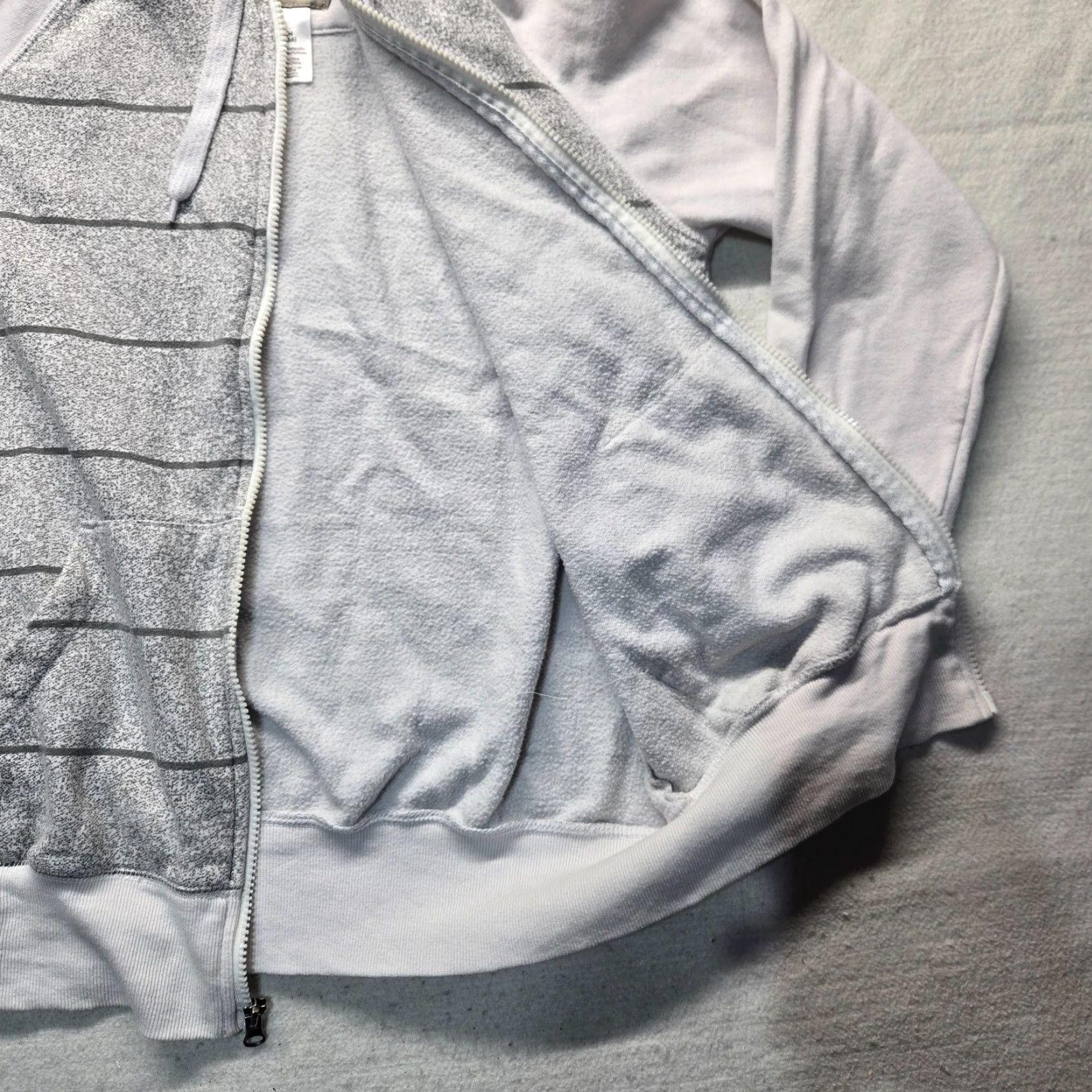 Vintage NO BOUNDARIES Plaid Hoodie Sweater Full Zip Adult Women S Small White Activewear Size S / US 4 / IT 40 - 5 Thumbnail
