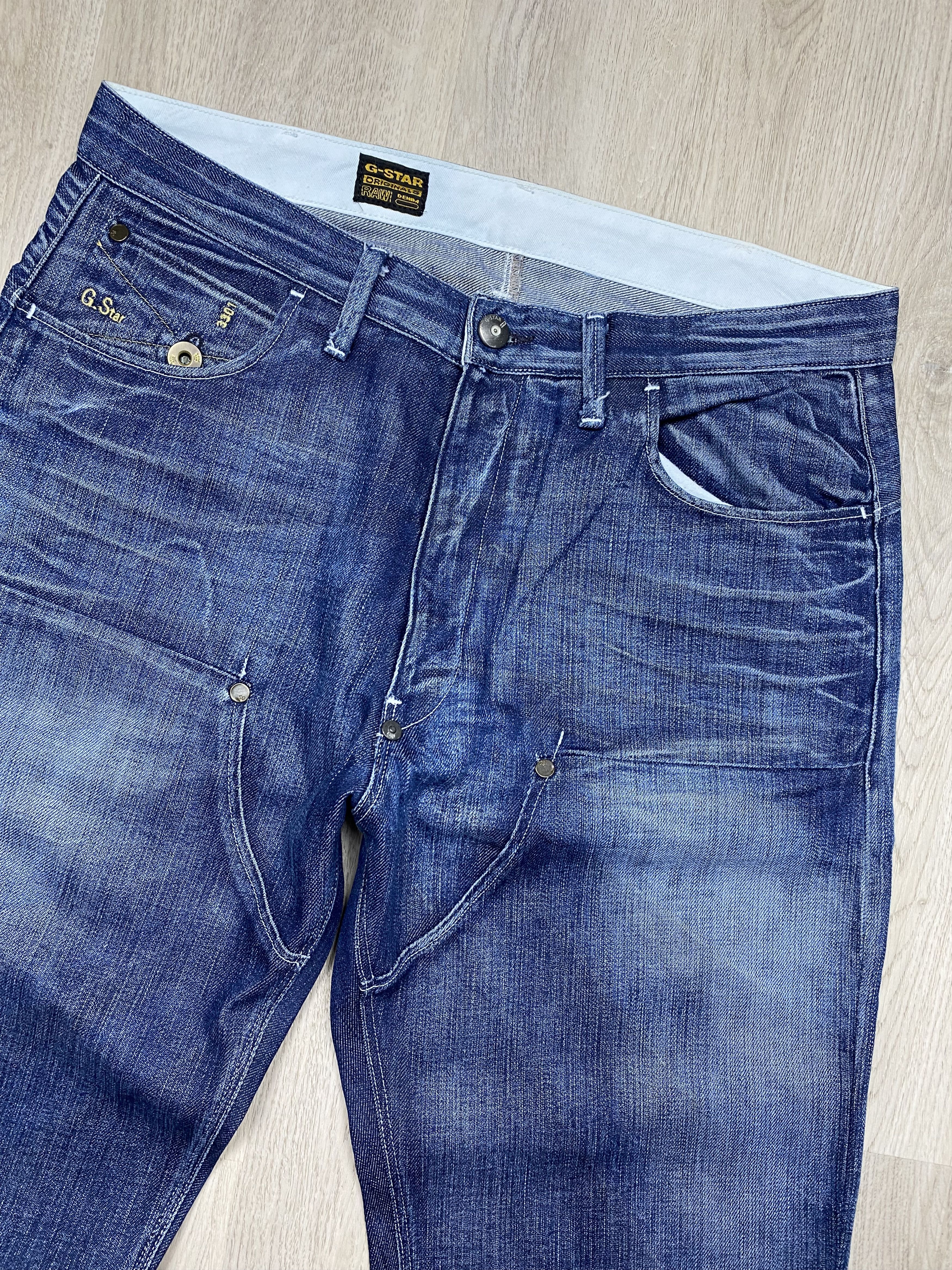 G-Star G Star Raw Vintage Mens Denim Dock Pants Double Knee Jeans Size US 32 / EU 48 - 2 Thumbnail