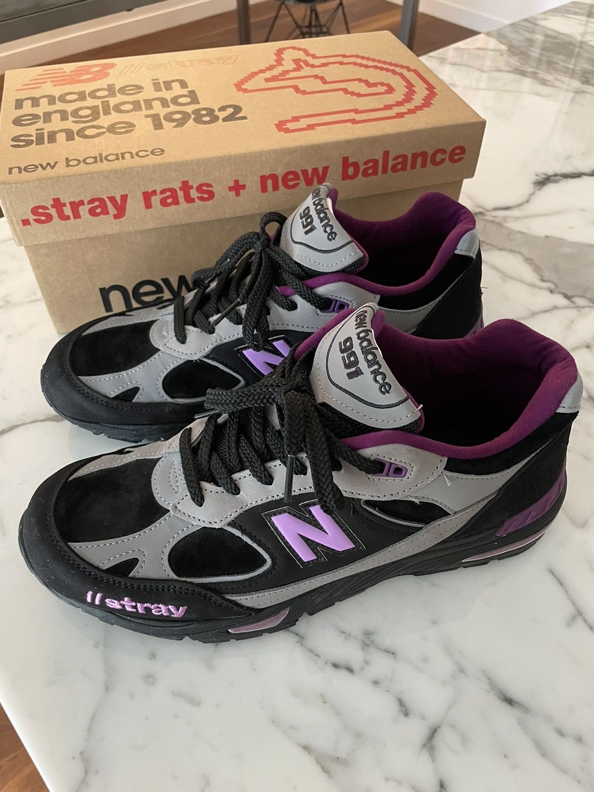 New Balance × Stray Rats Stray Rats New Balance M991SRP black RARE ...