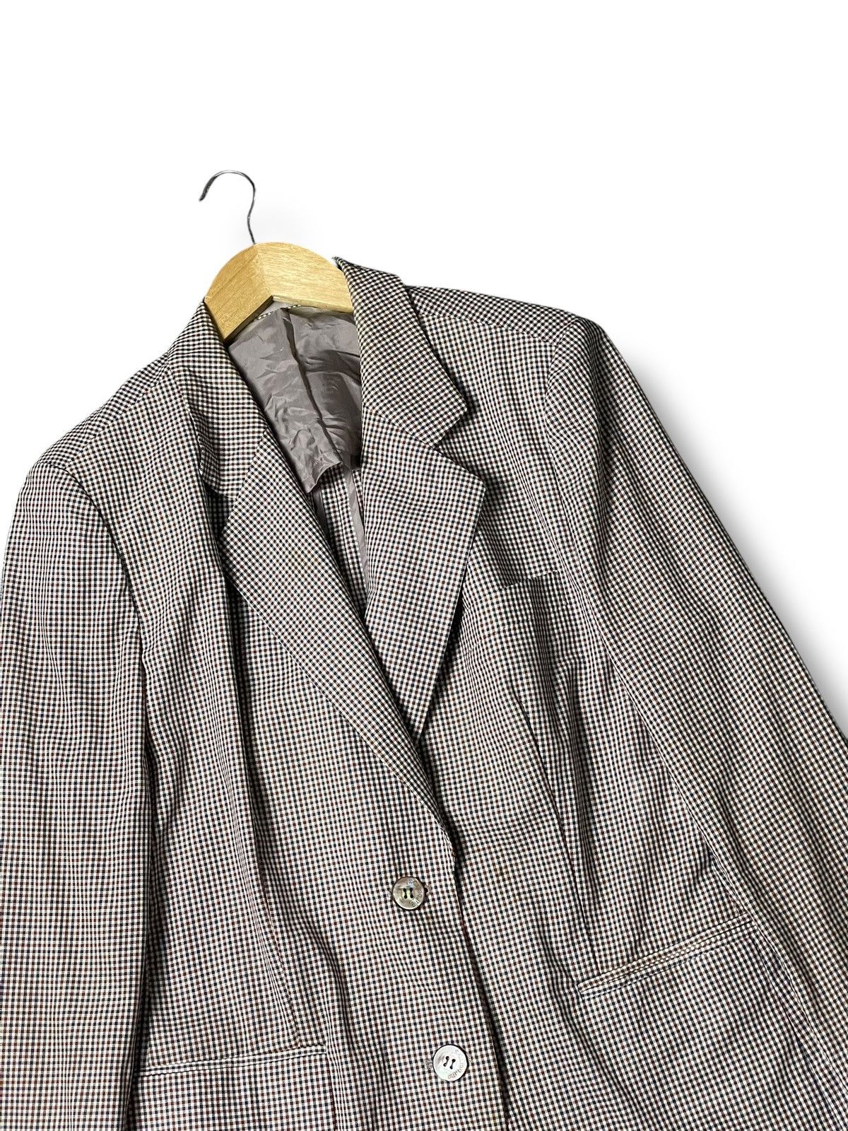 Burberry × Designer × Vintage Vintage BURBERRY Checkered Blazer (104) Size US XXS / EU 40 - 2 Thumbnail