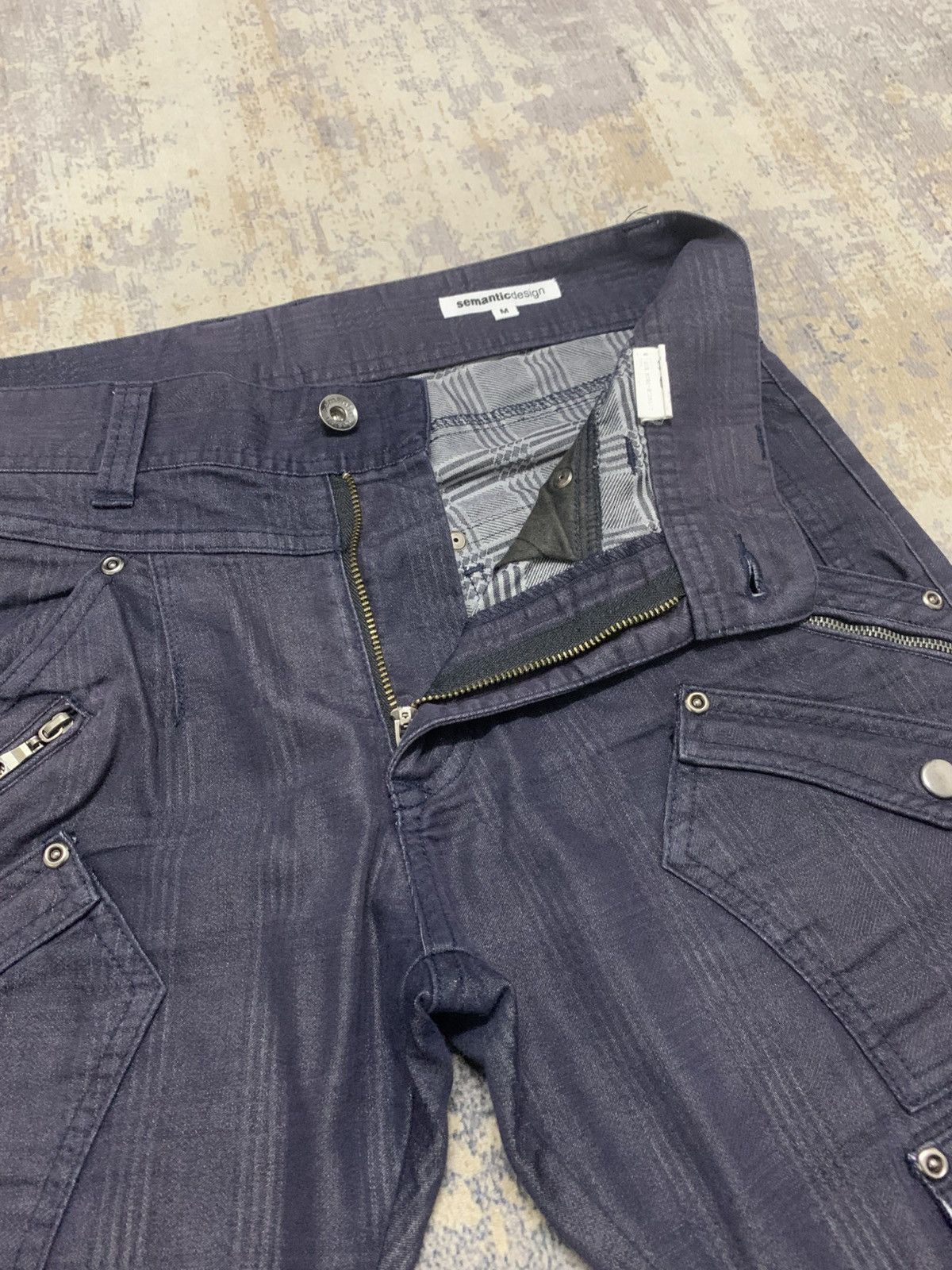 Japanese Brand Semantic Design Cargo Crazy Zipper Utility Pant Size US 30 / EU 46 - 6 Thumbnail