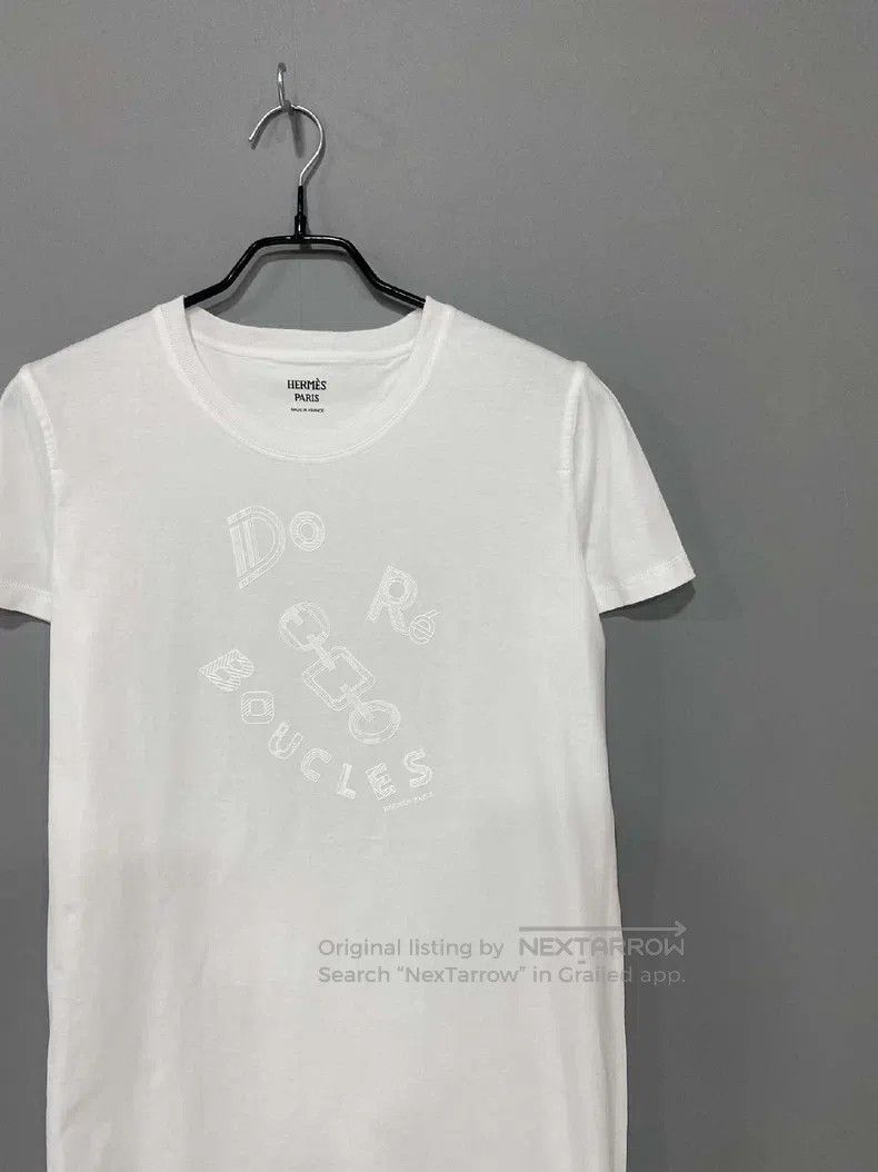 Hermes Hermes White patterned short sleeve dress Size XS / US 0-2 / IT 36-38 - 2 Thumbnail