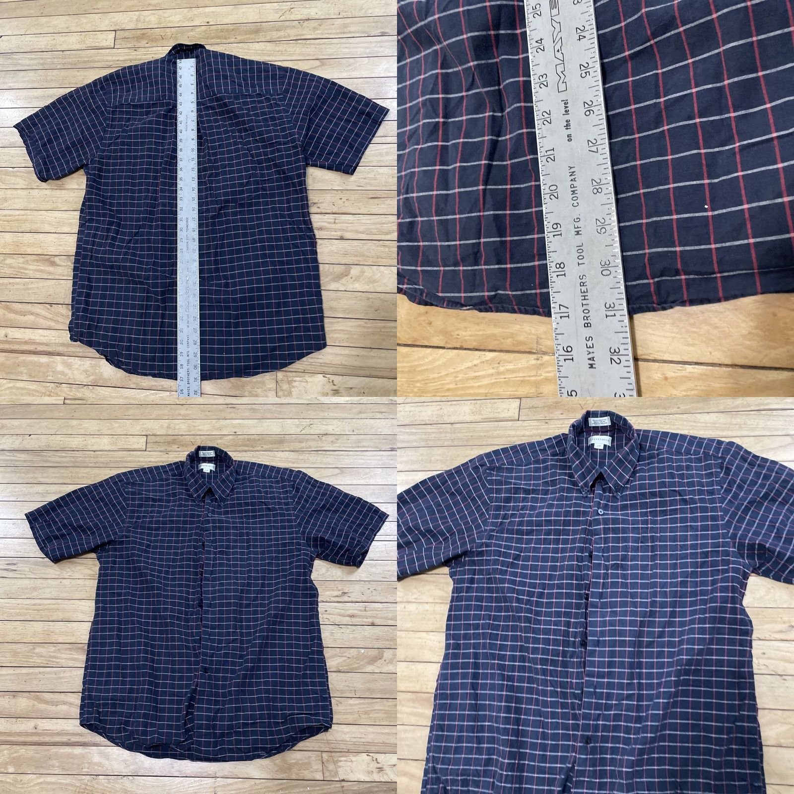 Cutter & Buck Cutter & Buck Button-Up Shirt Men L Gray Red Check Plaid Oxford Western Classic Size US L / EU 52-54 / 3 - 8 Thumbnail