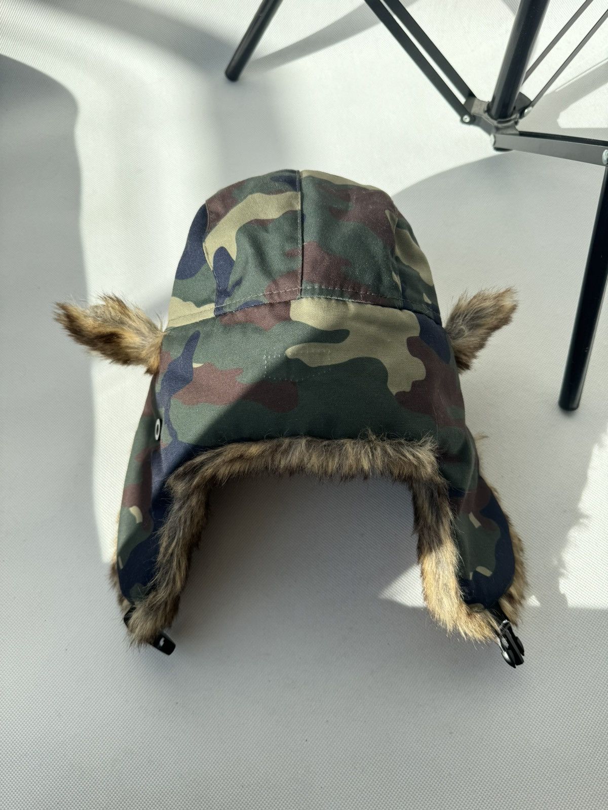 Hysteric Glamour Vintage Camo fuzzy mohair japanese ushanka hat avant garde Size ONE SIZE - 5 Thumbnail
