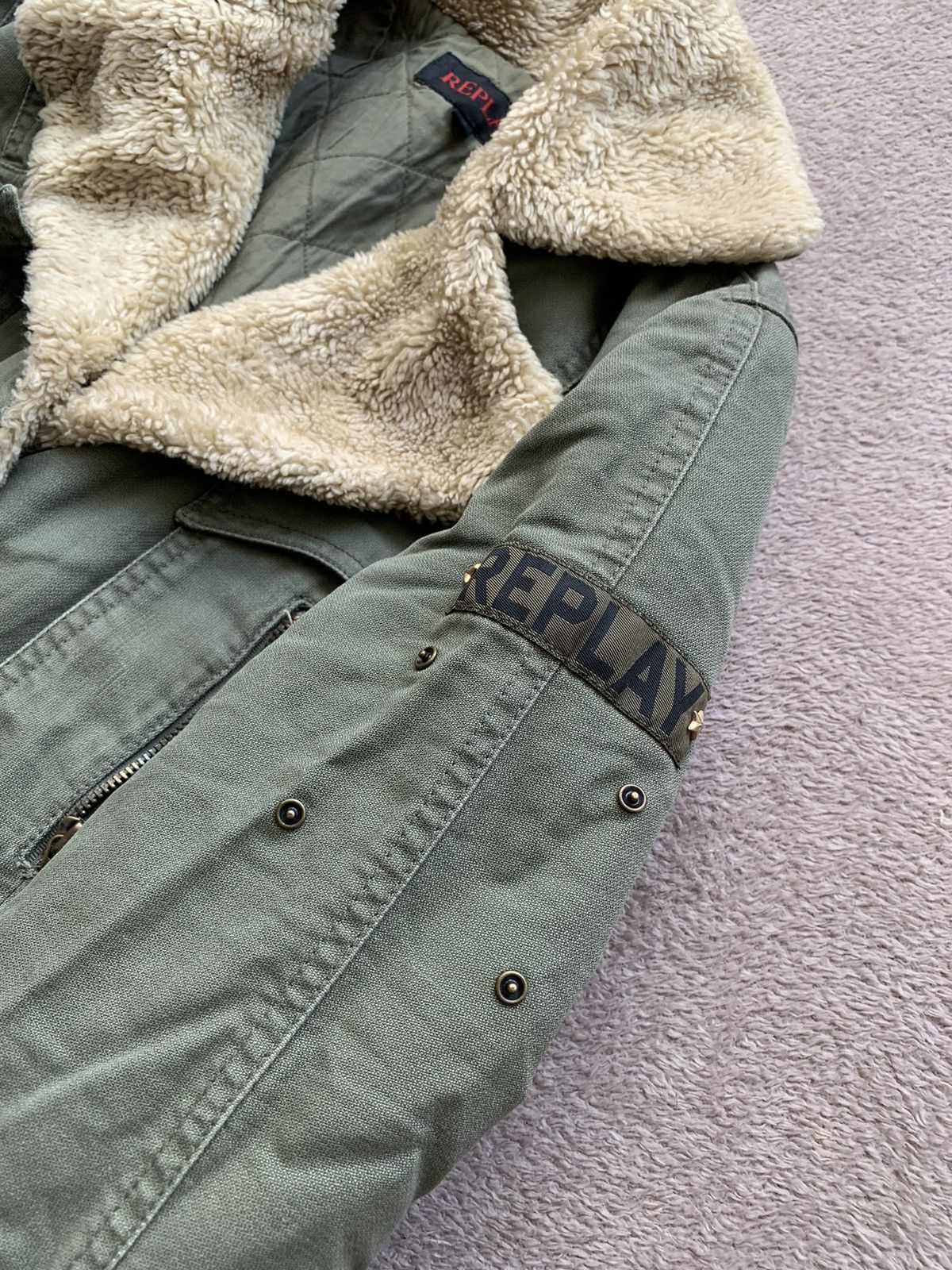Hysteric Glamour Replay wmns vintage Y2K military Fur Coat Jacket Size US M / EU 48-50 / 2 - 3 Thumbnail