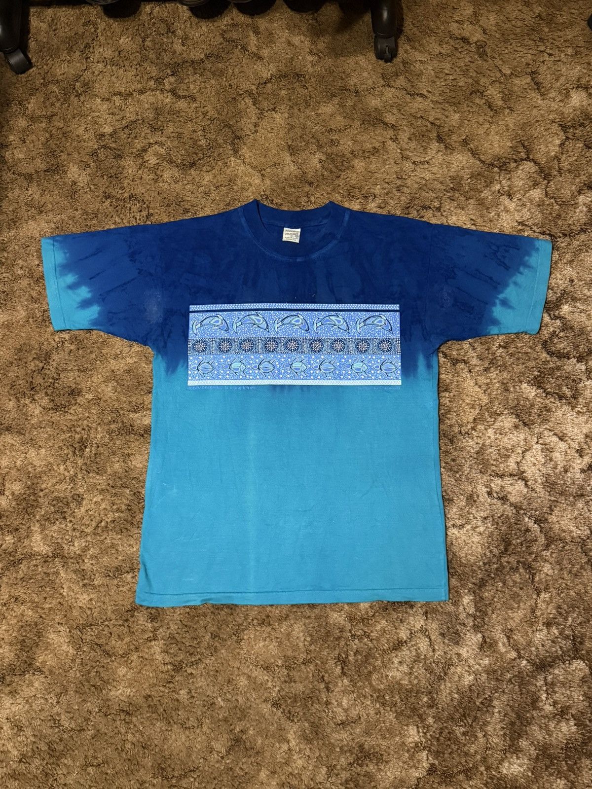 Vintage Vintage Austrailian Ocean Tie Dye Art T-Shirt Tee Medium Size US M / EU 48-50 / 2 - 1 Thumbnail