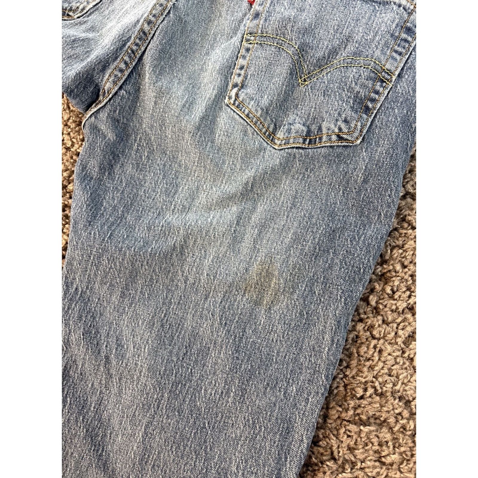 Levi's Levi's 527 Jeans Mens 33x28 Blue Bootcut Medium Wash Stretch Denim Western Cowboy USA 5-Pocket Regular Mens Jeans Size US 33 - 7 Thumbnail