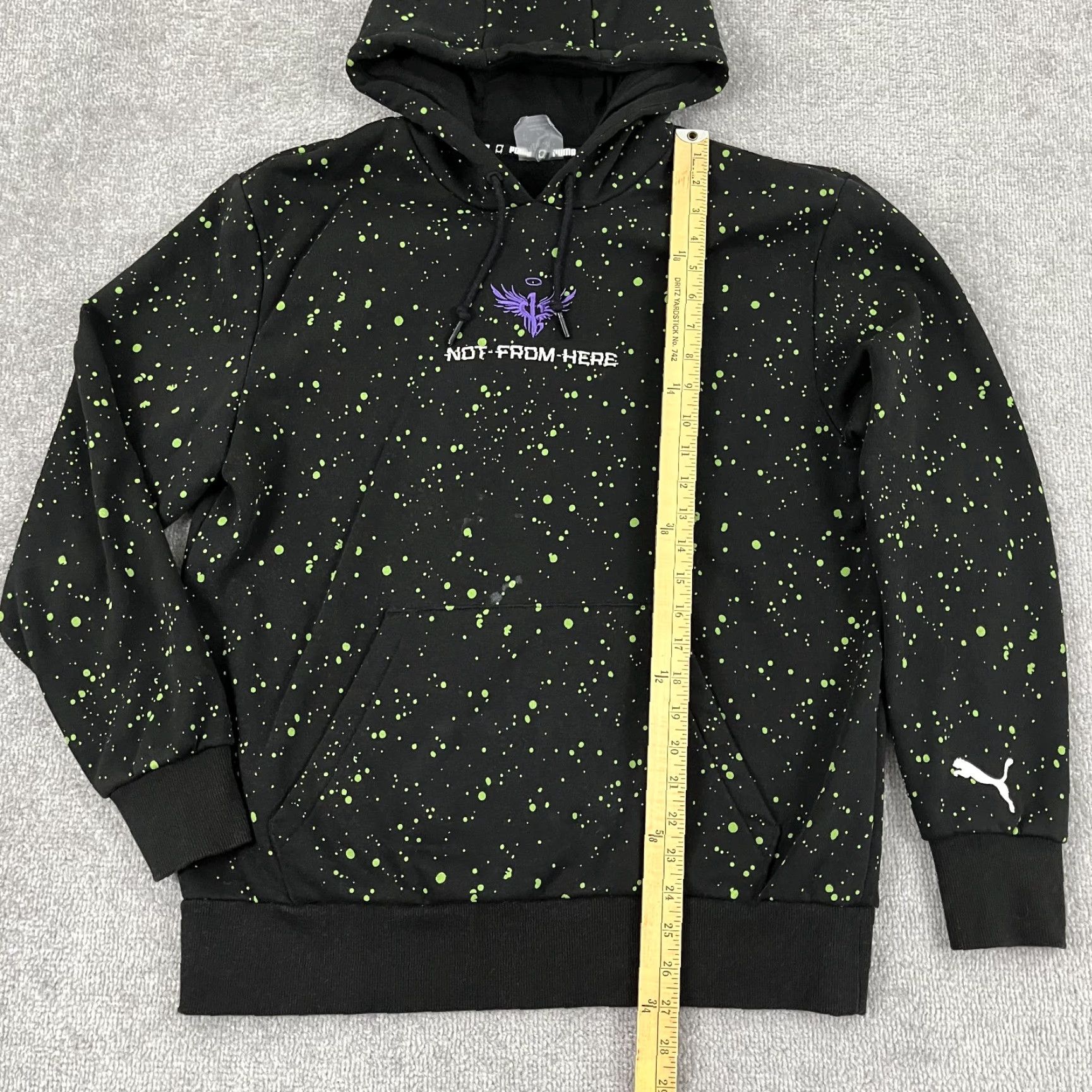 Puma Puma x LaMelo Ball Not From Here Hoodie Mens Large Black Pullover Hoodie Classic Sports Size US L / EU 52-54 / 3 - 6 Thumbnail