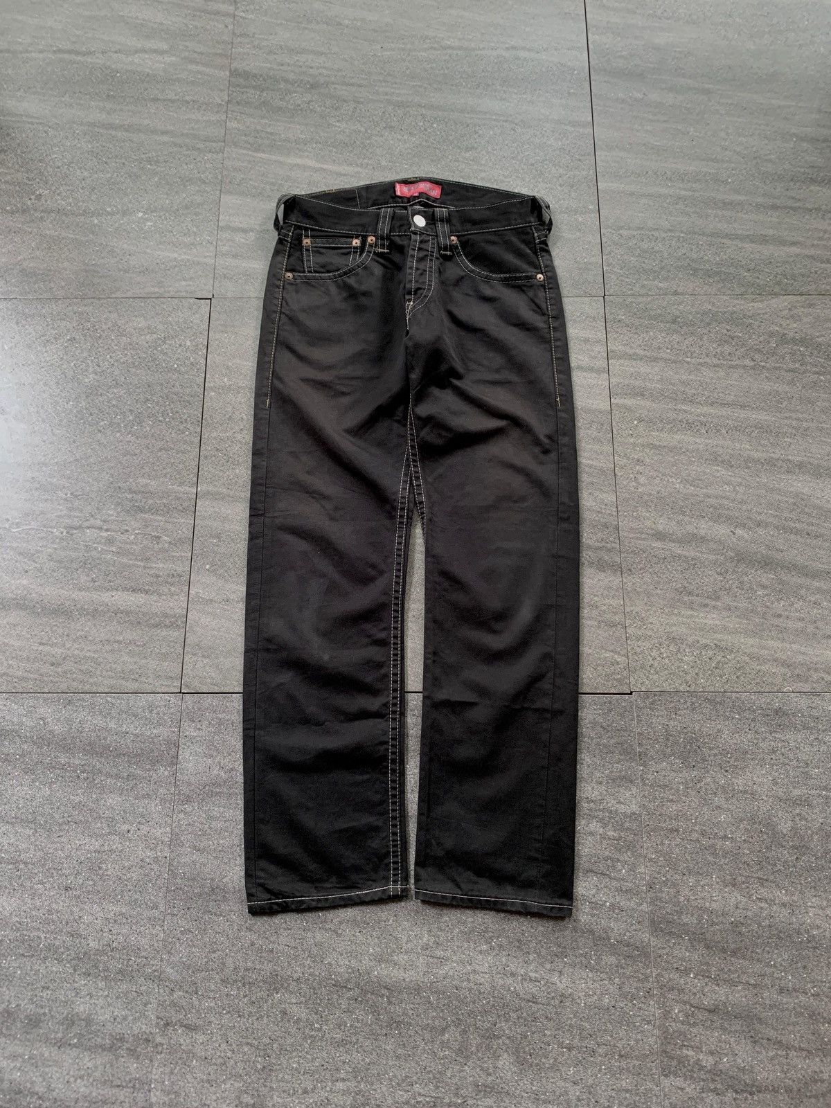 Junya Watanabe × Levi's FREE TAX! Contrast Stitching Straight Denim Jeans Size US 31 - 2 Thumbnail