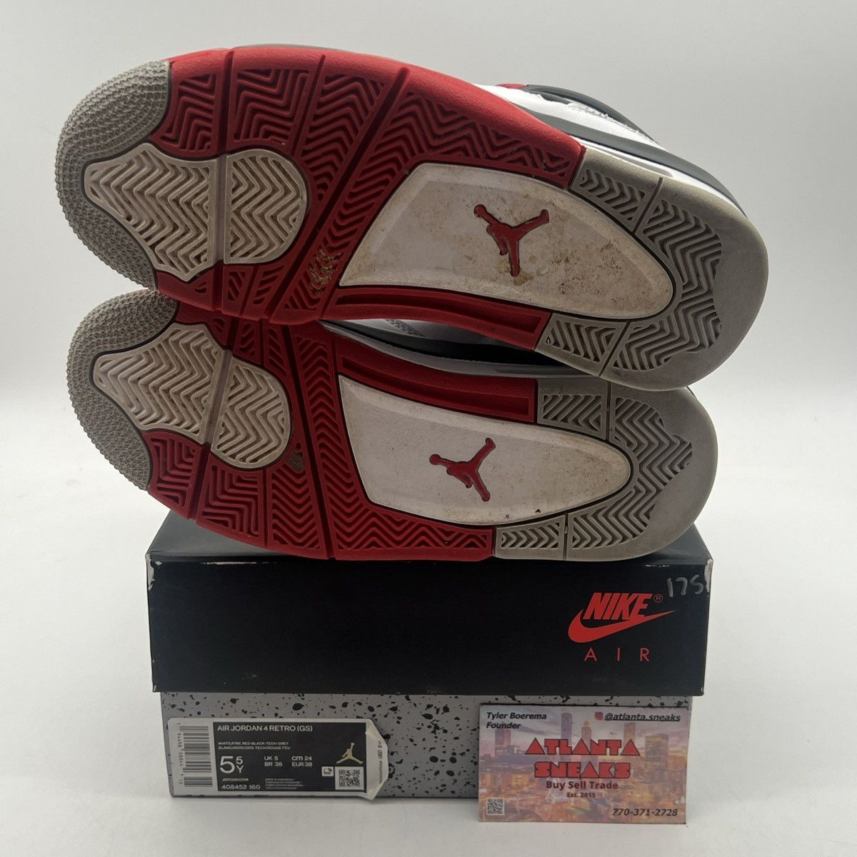 Jordan Brand Air Jordan 4 Fire Red Size US 5.5 / EU 38 - 8 Thumbnail