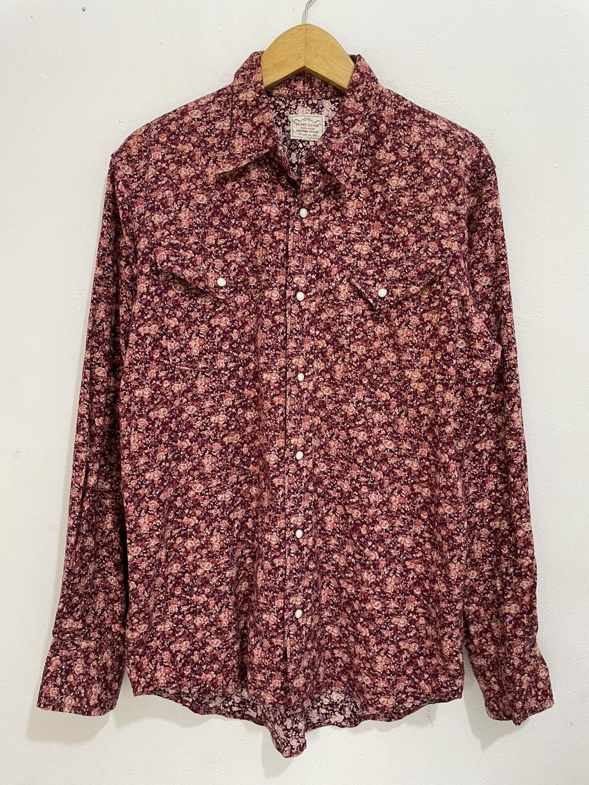 RRL Ralph Lauren Vintage Pearl diver western shirt floral printed style Size US L / EU 52-54 / 3 - 5 Thumbnail