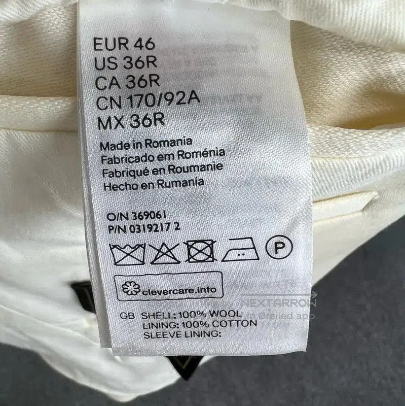 Balmain Balmain Men's White Cotton Jacket . Size US M / EU 48-50 / 2 - 5 Thumbnail