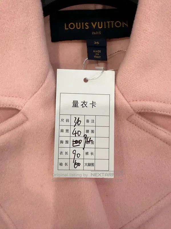 Louis Vuitton Louis Vuitton Pink Cashmere Women's Coat . Size S / US 4 / IT 40 - 9 Thumbnail