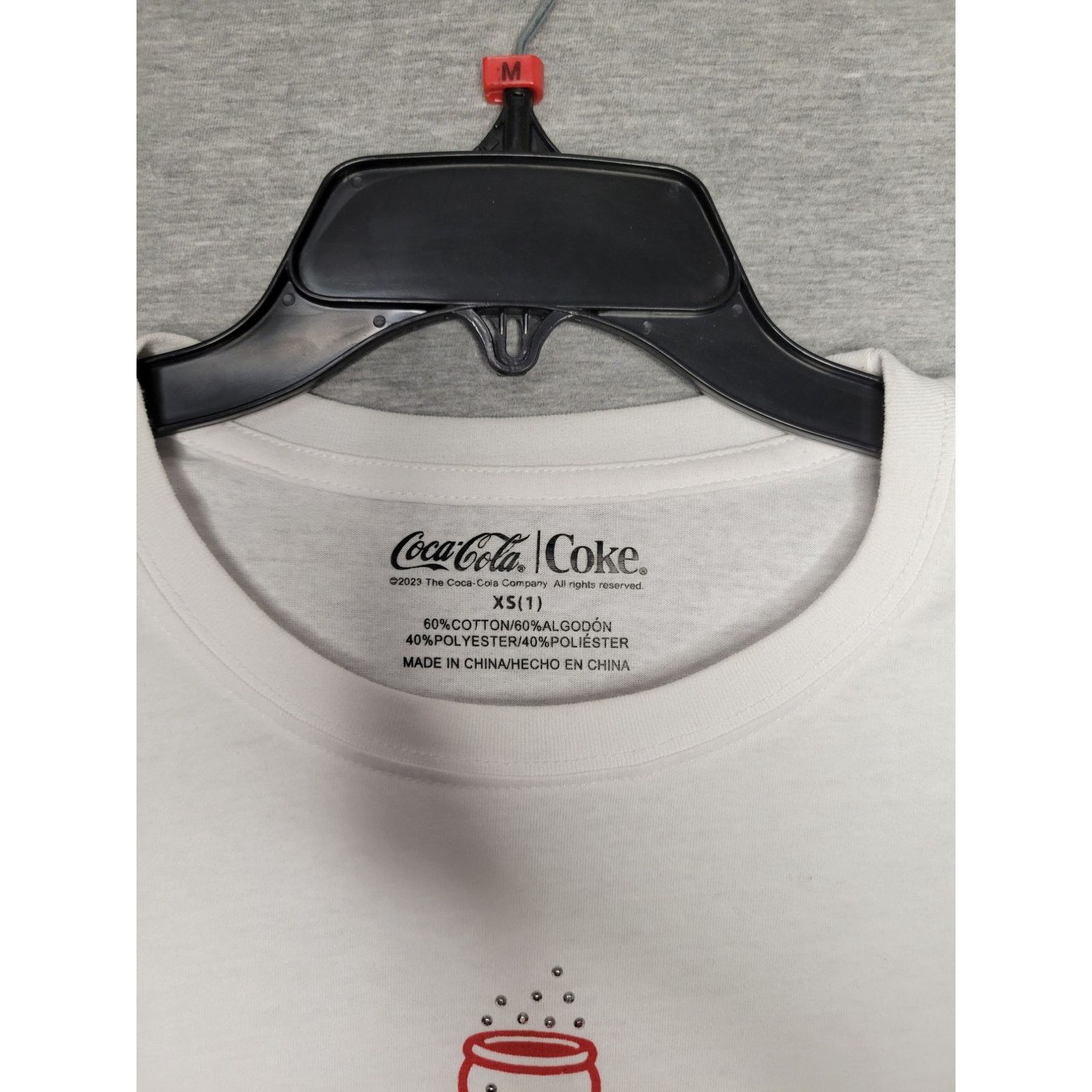 Coca Cola Women's Coca-Cola Graphic T-Shirt w/ Rhinestones XS Size XS / US 0-2 / IT 36-38 - 4 Thumbnail