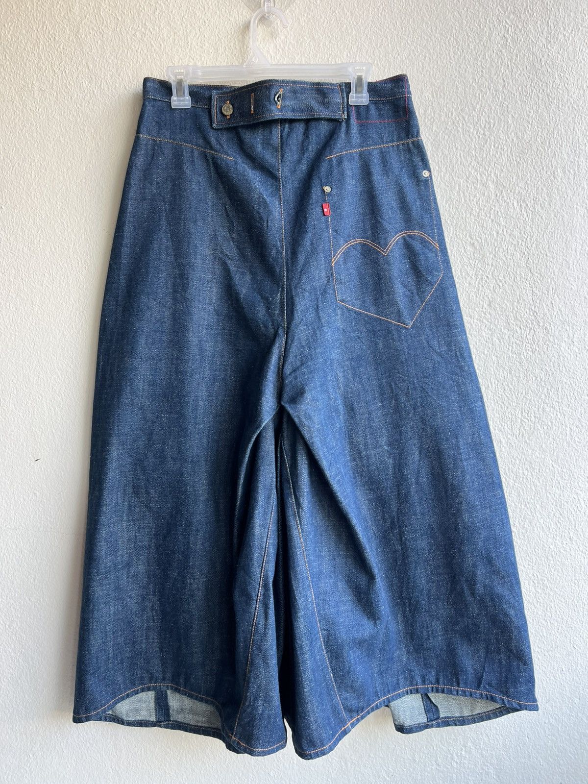Levi's Vintage 2000 Levi’s Red Super Wide Hakama Denim Pant Size US 29 - 24 Thumbnail
