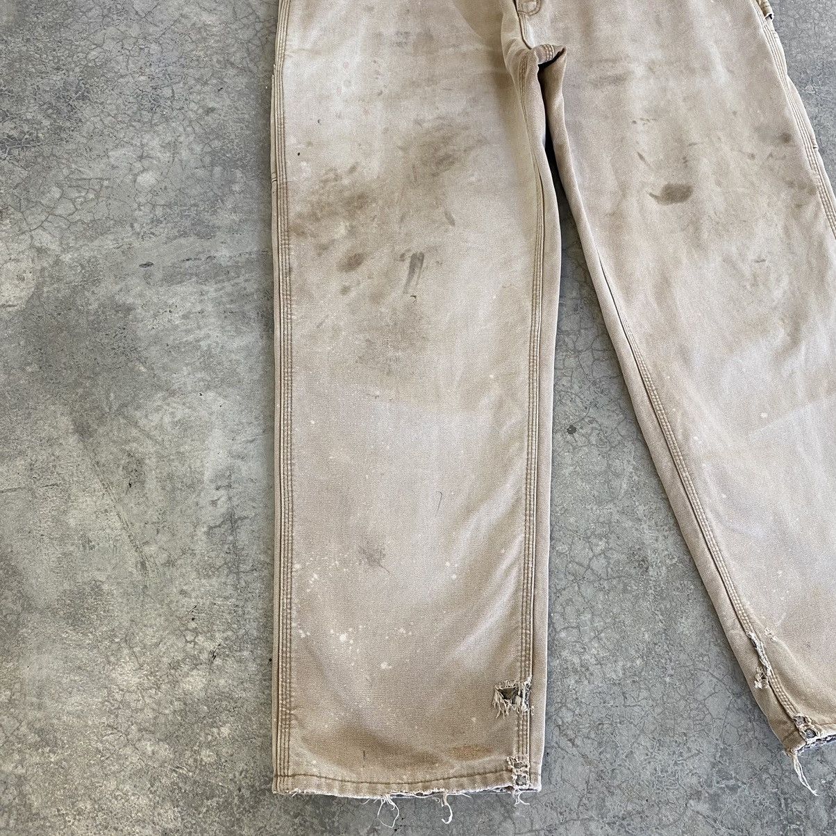 Carhartt VTG Carhartt Blanket Lined Distressed Dirty Carpenter Pants Size US 36 / EU 52 - 8 Thumbnail