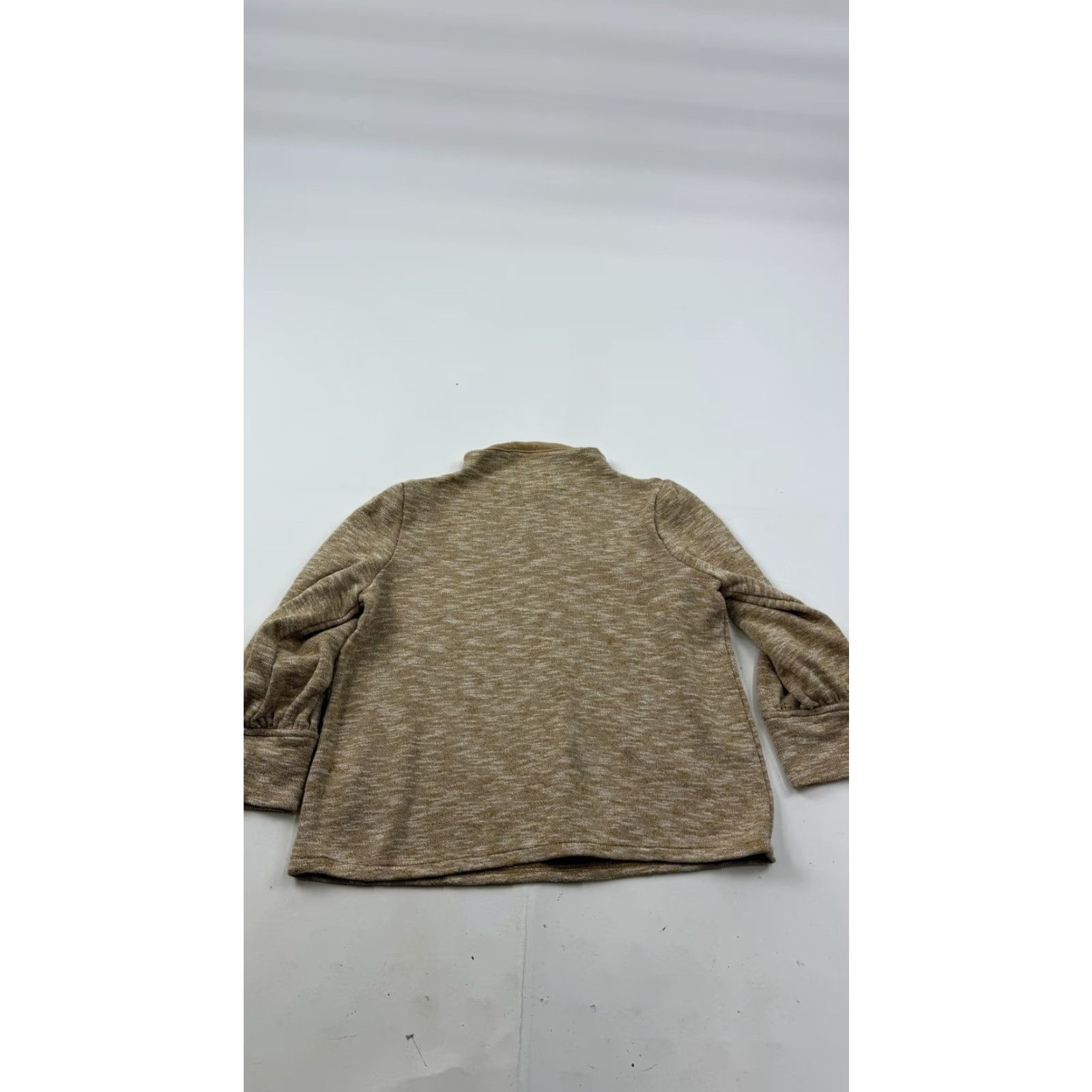 Madewell MADewell Sweater Womens Small Beige Mock Neck Long Sleeve Knit Pullover Solid Casual Fall Winter Knit Size S / US 4 / IT 40 - 7 Thumbnail