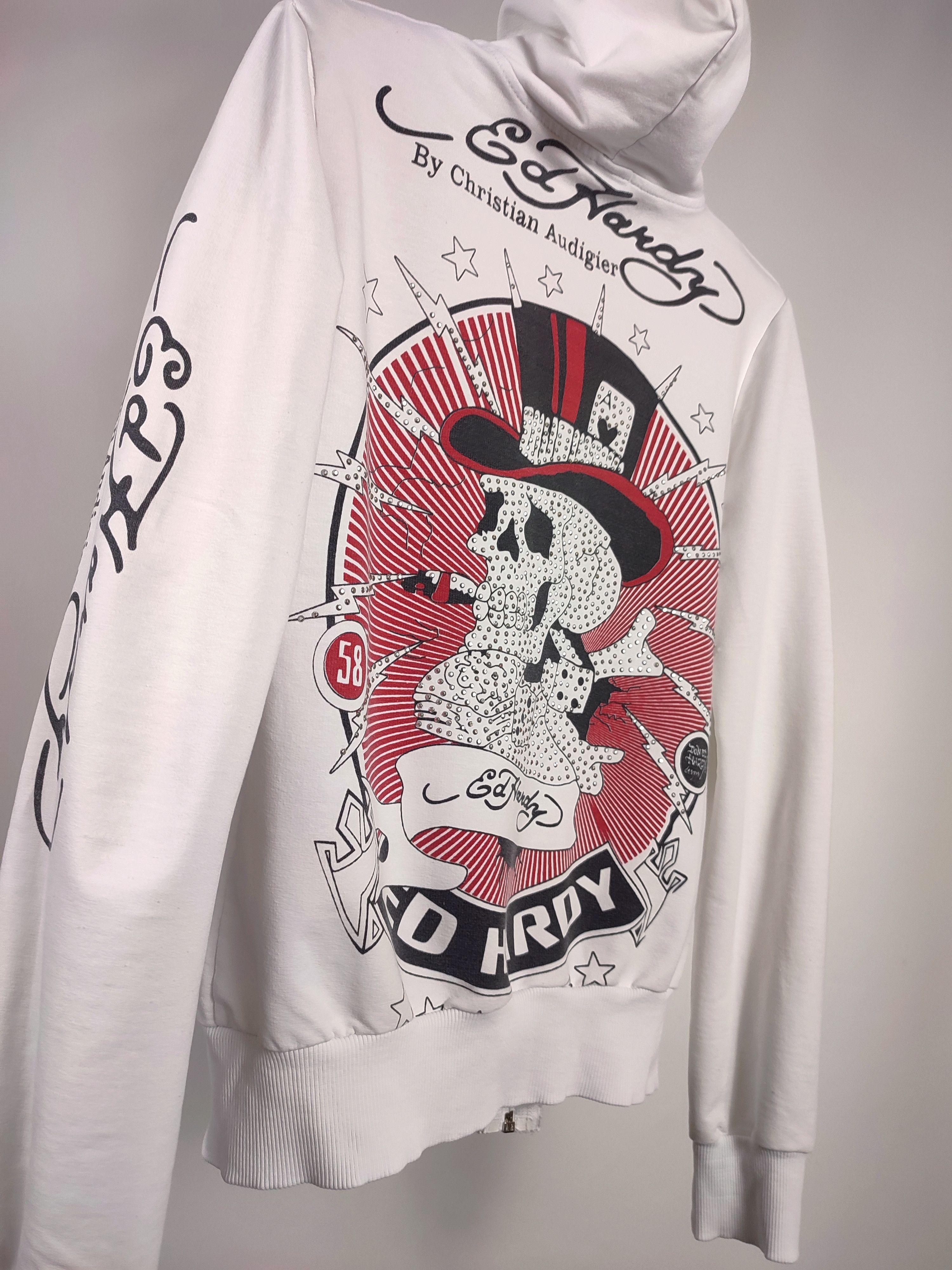 Christian Audigier Ed hardy white hoodie Size S / US 4 / IT 40 - 12 Thumbnail