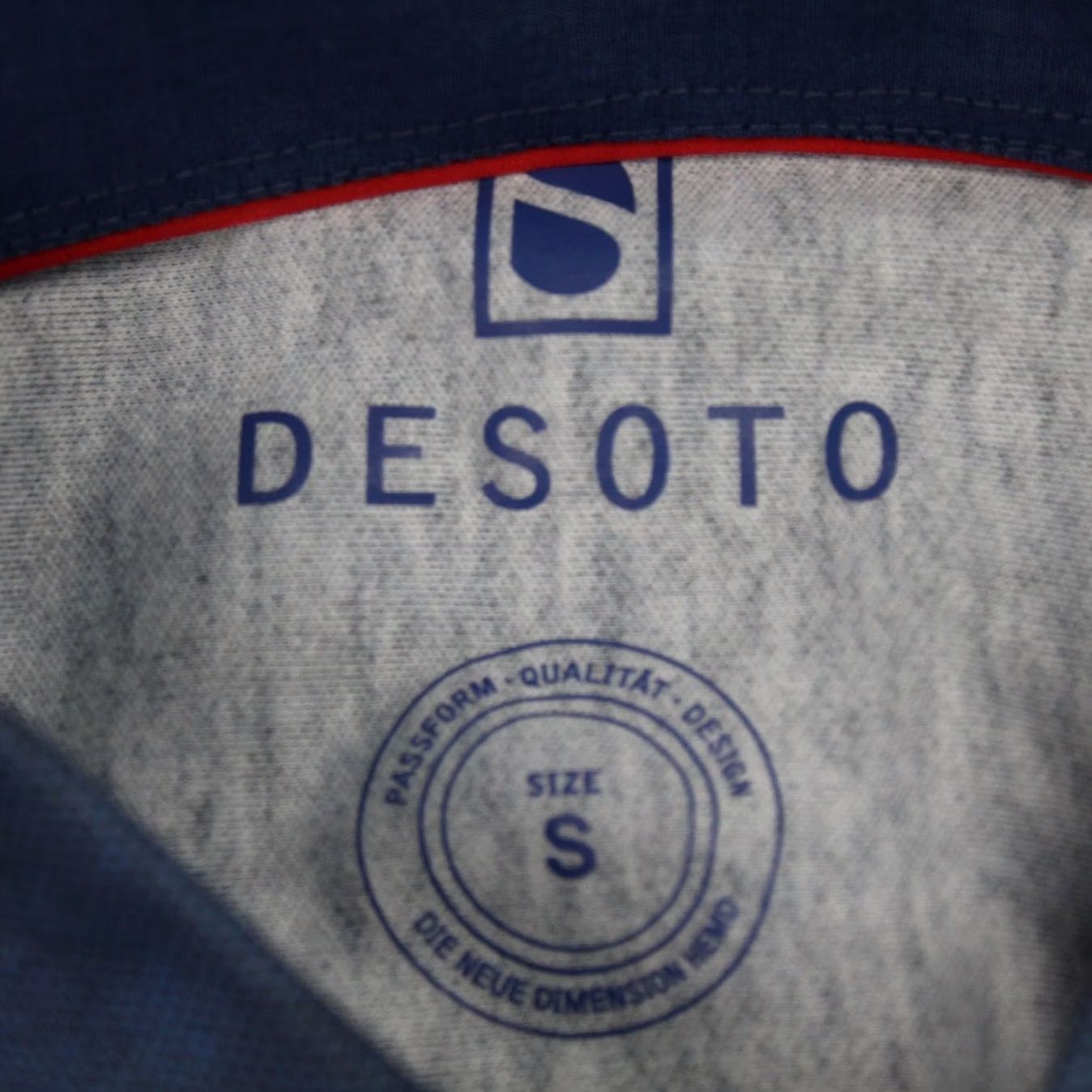 Vintage Desoto Blue Cotton Long Sleeve Button-Up Shirt Mens Small NWT Size US S / EU 44-46 / 1 - 4 Thumbnail