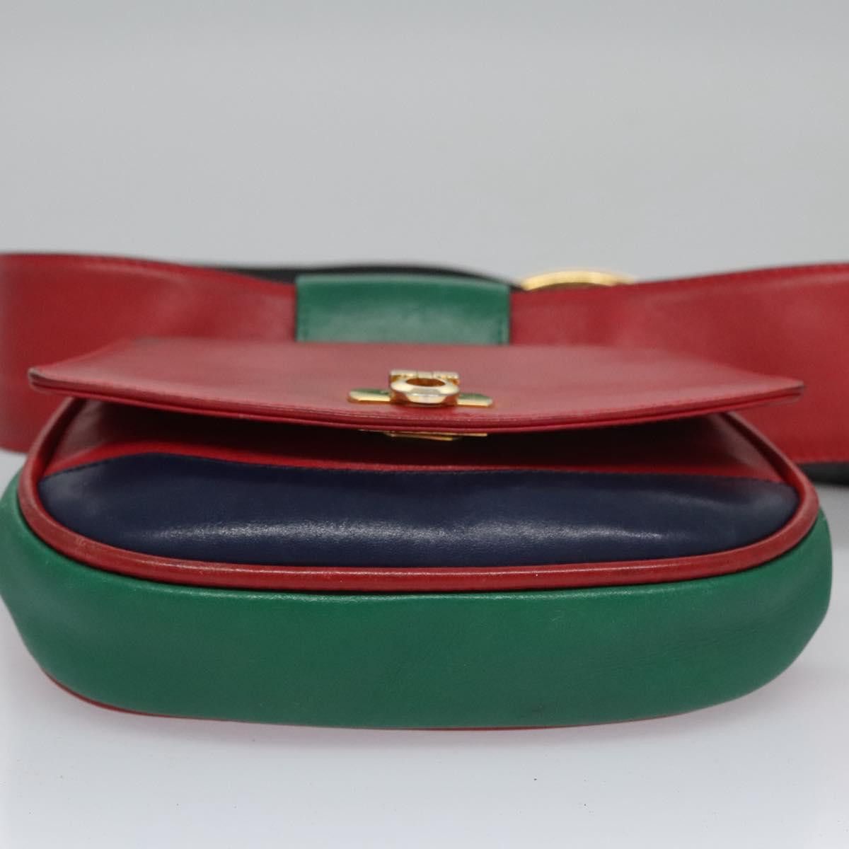 Salvatore Ferragamo Salvatore Ferragamo Gancini Waist Bag Leather Red Size ONE SIZE - 5 Thumbnail
