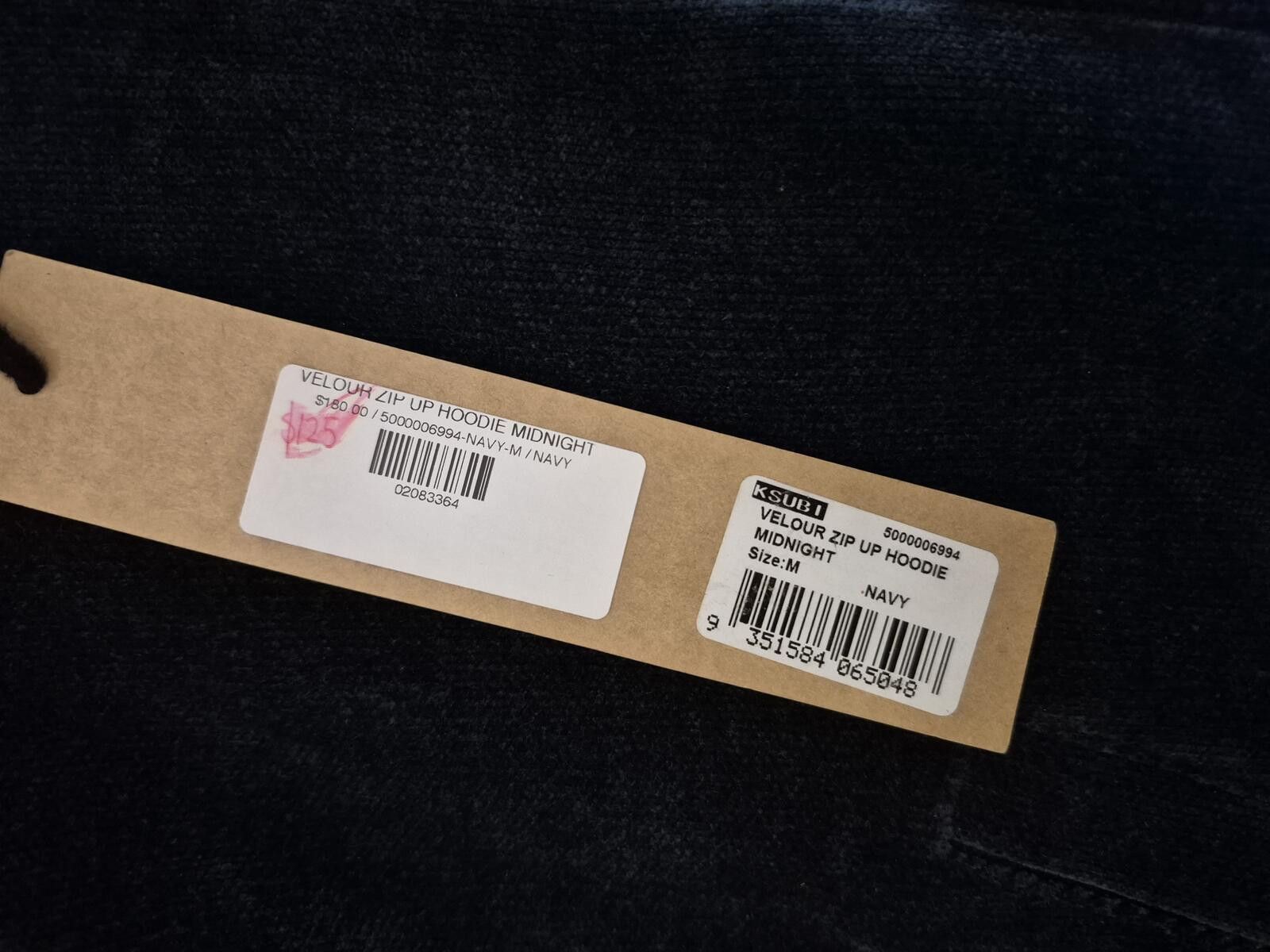 Ksubi Ksubi Velour Zip Up Hoodie Midnight Navy Size Medium Size M / US 6-8 / IT 42-44 - 5 Thumbnail