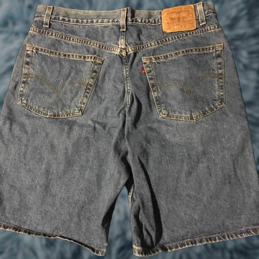 Levi's VINTAGE Levi’s 550 Jean Shorts 90s 34 36 Blue Denim Men USA Sailing Nautical Grunge Rock Outdoor Casual Retro Casual Denim Shorts Mens Size US 34 / EU 50 - 1 Thumbnail