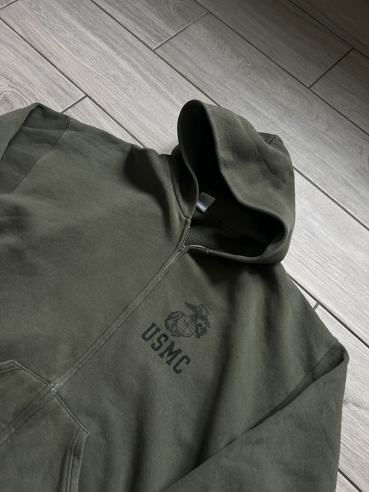 Other 90s USMC Zip Hoodie Avantgarde Soffee Faded Rare XXL Size US XXL / EU 58 / 5 - 4 Thumbnail