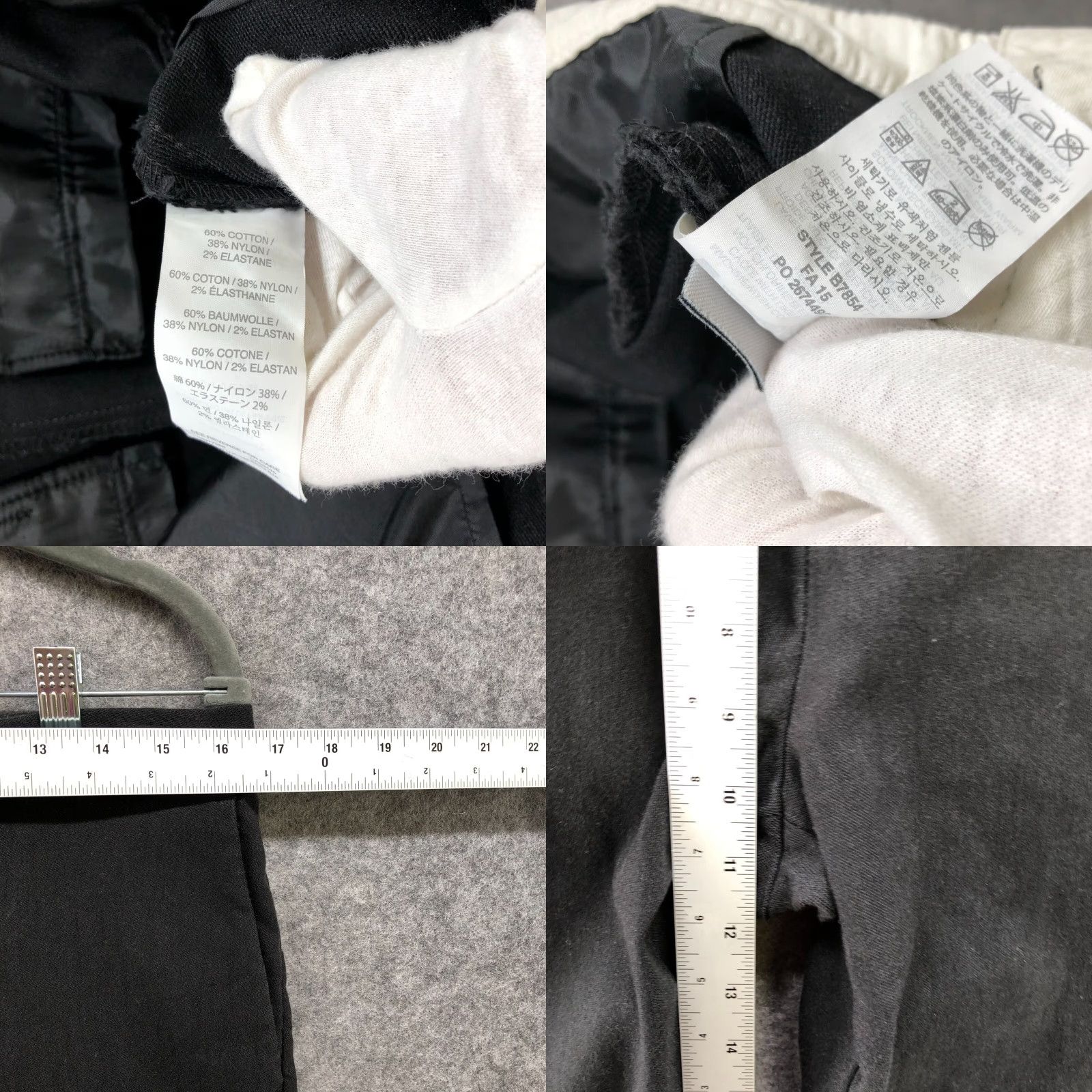 J.Crew J. Crew Ryder Dress Pants Womens 10 Skinny Ankle Black Stretch Cotton Blend Size 32" / US 10 / IT 46 - 8 Thumbnail