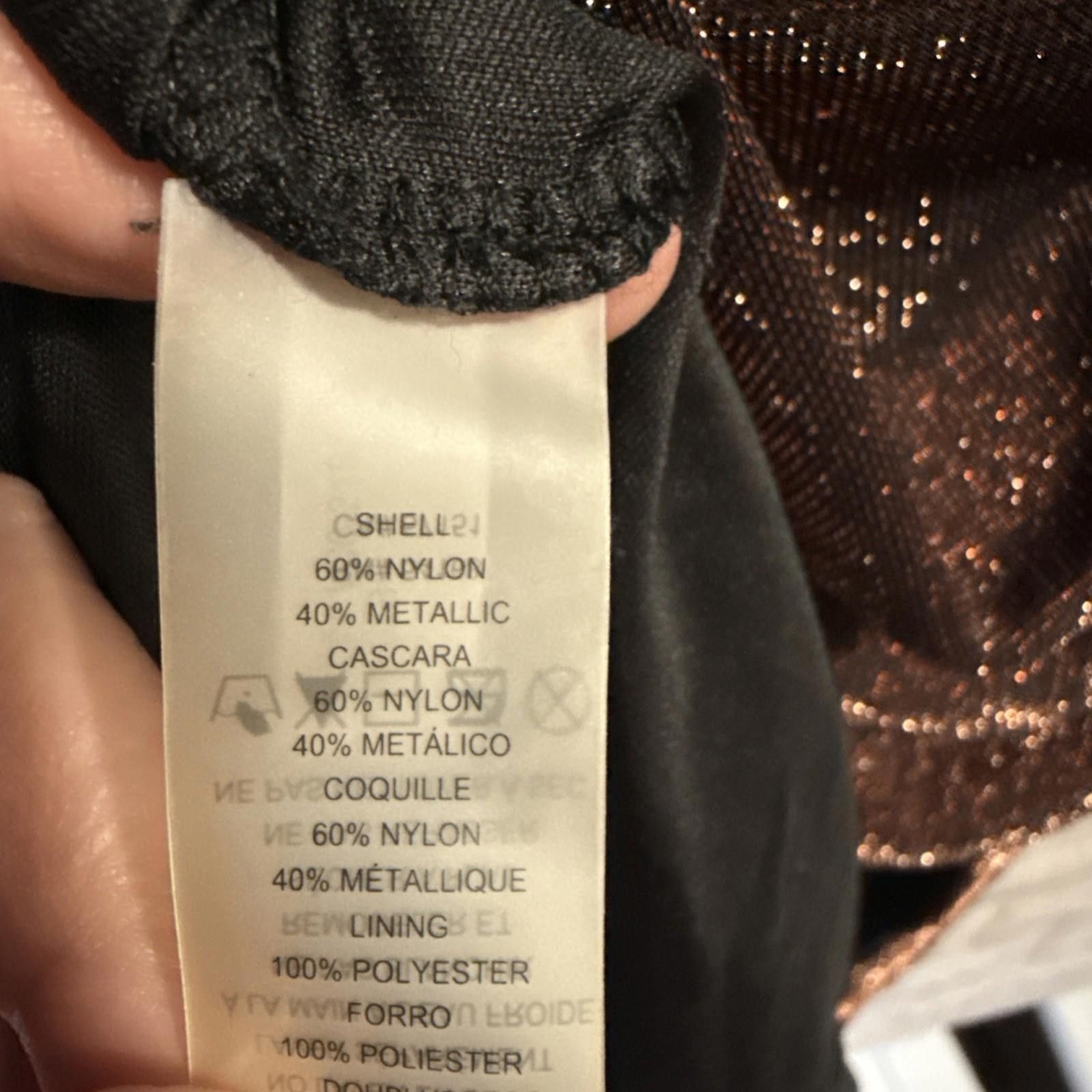 Vince Camuto Vince Camuto Sleeveless Cocktail Brown Copper Sheath Dress Size L / US 10 / IT 46 - 7 Thumbnail