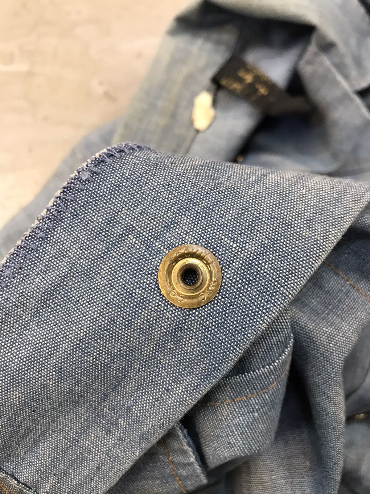 Japanese Brand × Vintage Vintage 70s-80s Tobias Trend Chambray Cotton Blue Denim Size US XXS / EU 40 - 7 Thumbnail