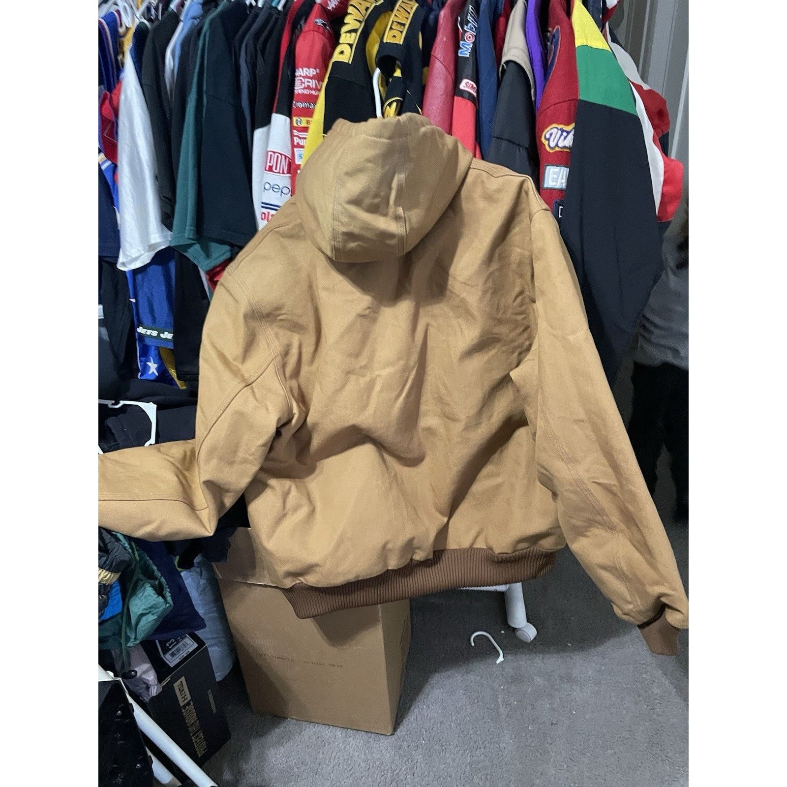 Carhartt Size XL- Carhartt Quilted Lined Canvas Work Tan Jacket Men Size US XL / EU 56 / 4 - 2 Thumbnail