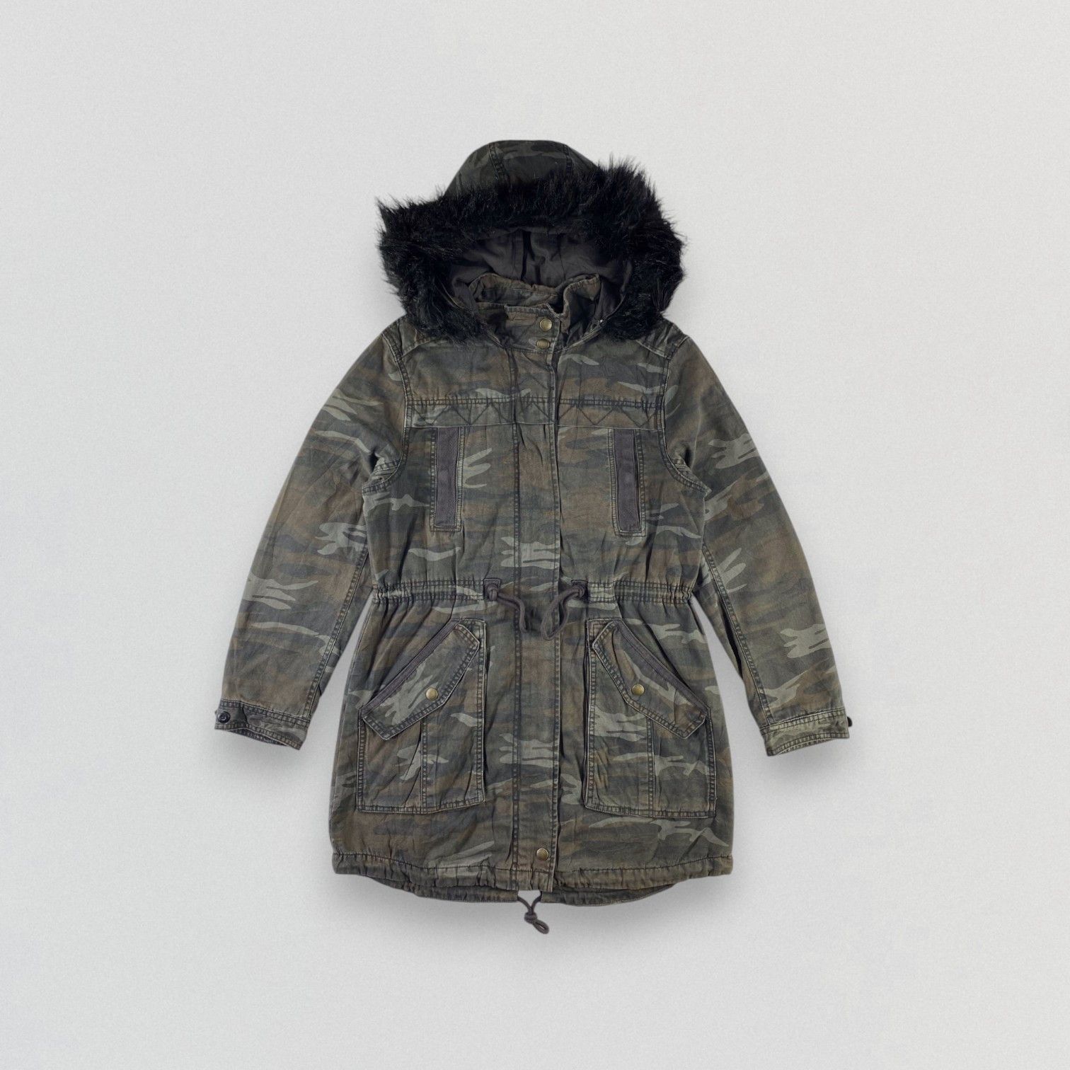 American Eagle Outfitters American Eagle Faux Fur Hooded Heavy Jacket Coat Parkas Size US S / EU 44-46 / 1 - 1 Thumbnail