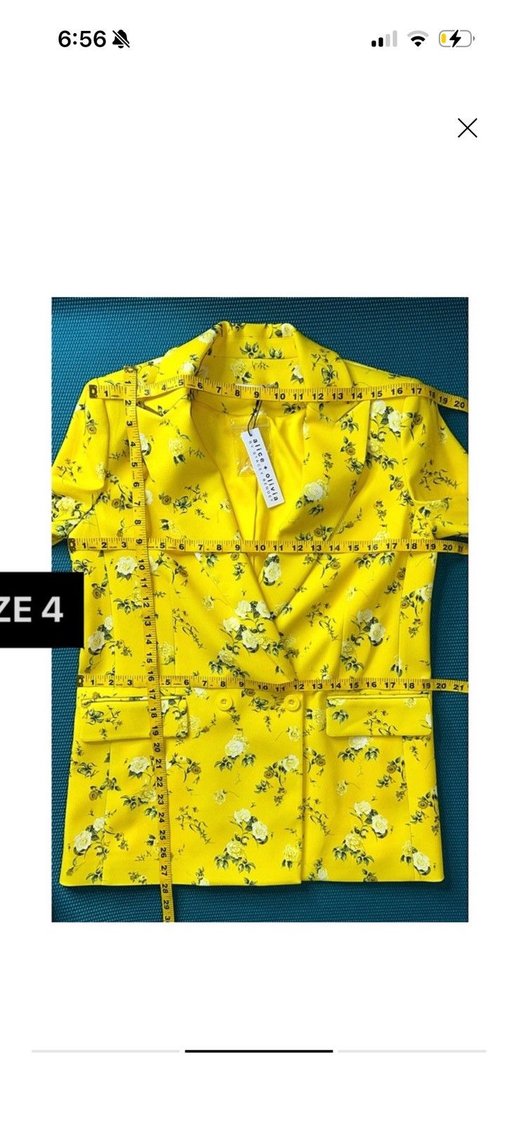 Alice + Olivia Alice + Olivia Justin Floral Blazer Size S / US 4 / IT 40 - 3 Thumbnail