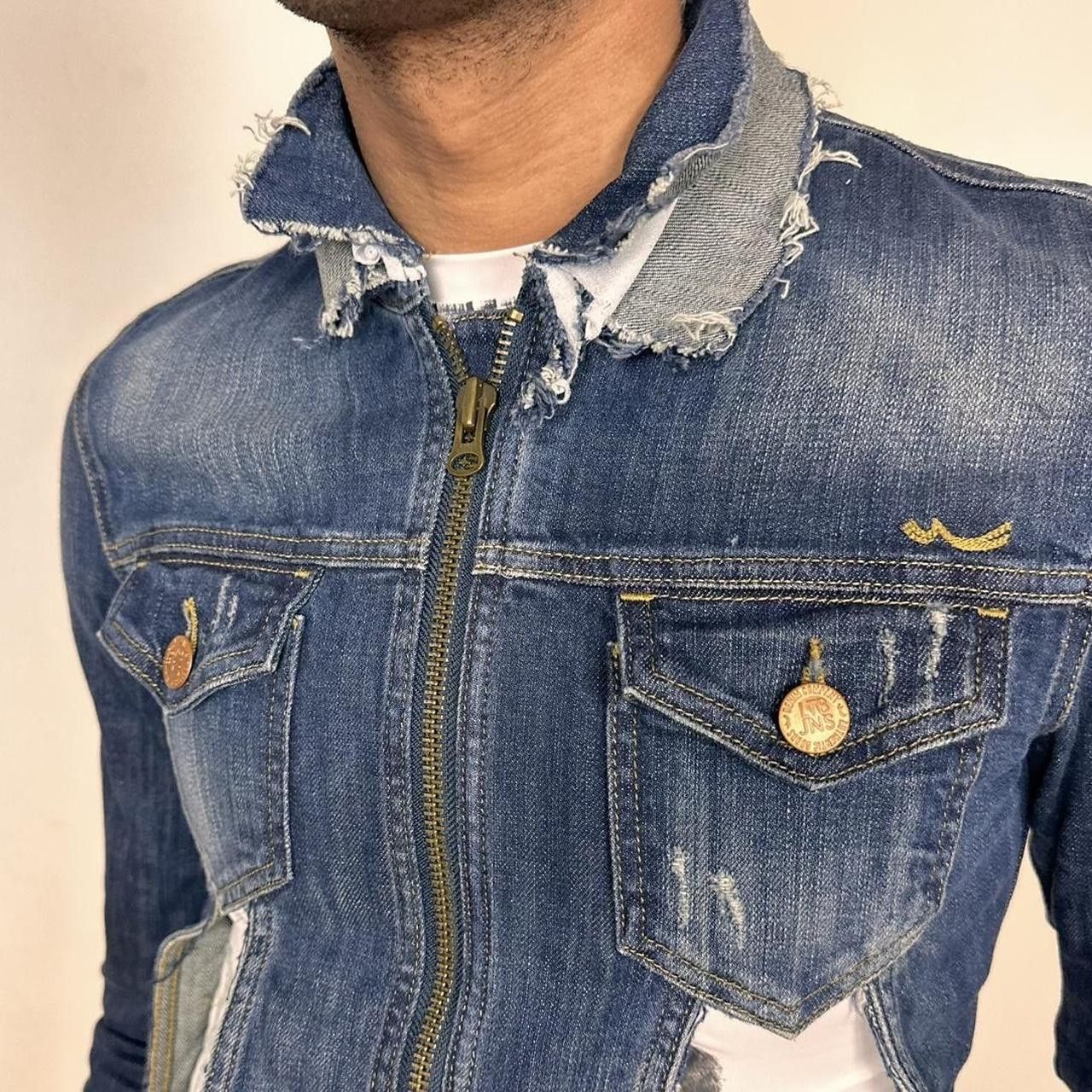 Other ASTROBOI* Blue Deconstructed Denim Jacket - Medium Size M / US 6-8 / IT 42-44 - 3 Thumbnail
